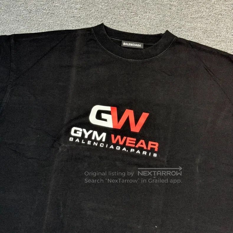 Balenciaga Balenciaga Gymwear Print Black T-Shirt. Size US M / EU 48-50 / 2 - 4 Thumbnail