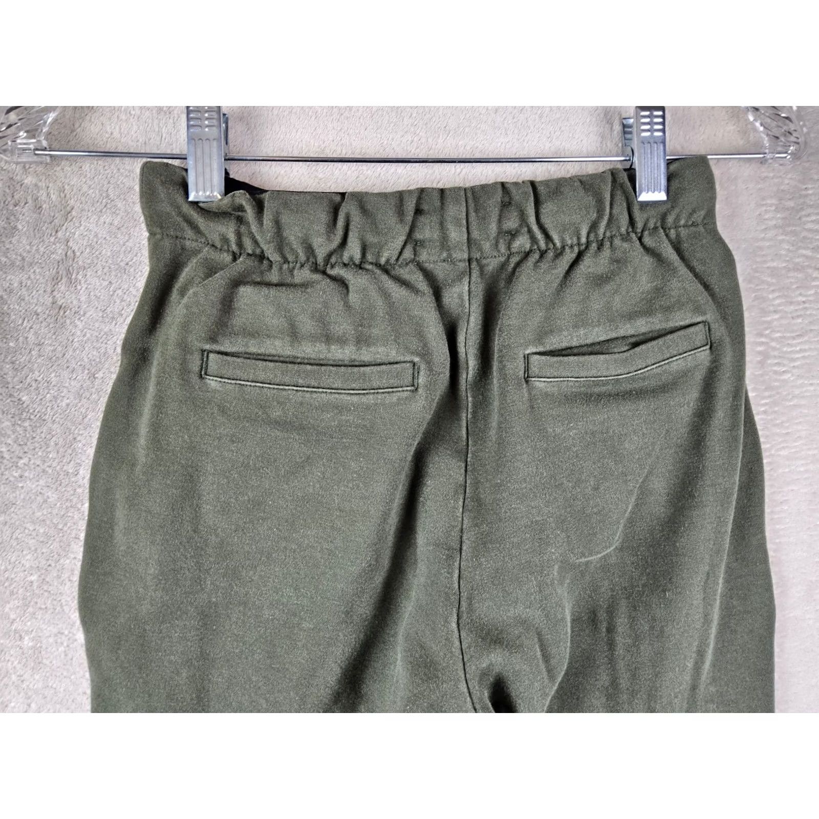 Everlane Everlane Pants Womens 2XS Green Women Knit Stretch Permanent Pleat Pull Black Size XXS Size 24" / US 00 / IT 34 - 5 Thumbnail