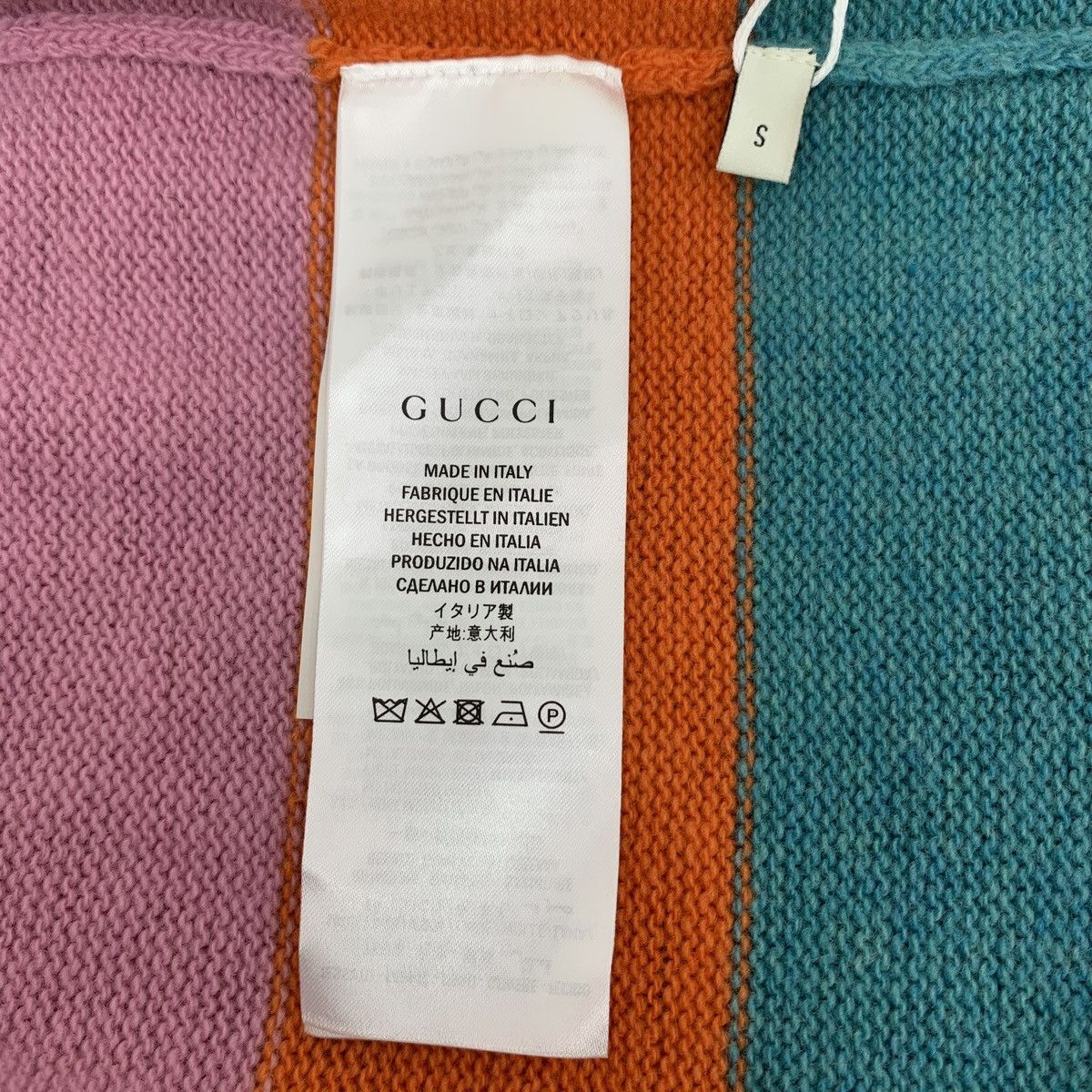 Gucci Gucci Multicolor Tiger Head Sequin Wool Knit Sweater K26WX Size S / US 4 / IT 40 - 5 Thumbnail