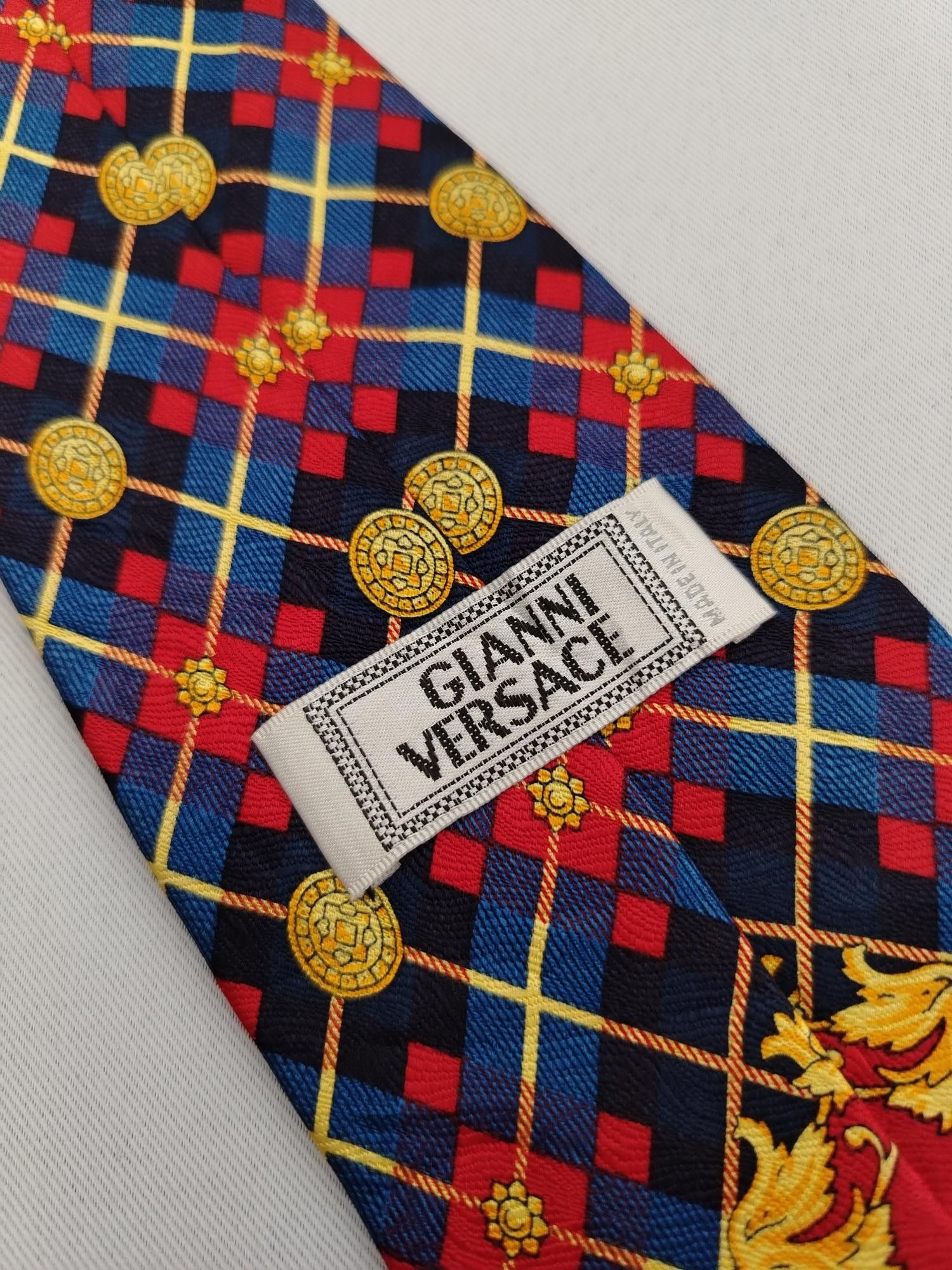 Versace Gianni Versace Jacquard Silk Necktie Scarf Pattern Tie Size ONE SIZE - 6 Thumbnail