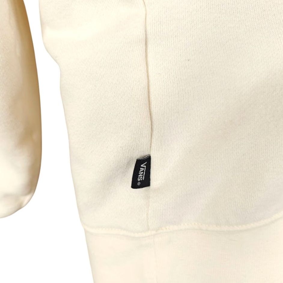 Vans VANS Off The Wall Sweatshirt Womens Size S OVERSIZED Ivory Cotton Blend Crew Neck Pullover Size S / US 4 / IT 40 - 6 Thumbnail
