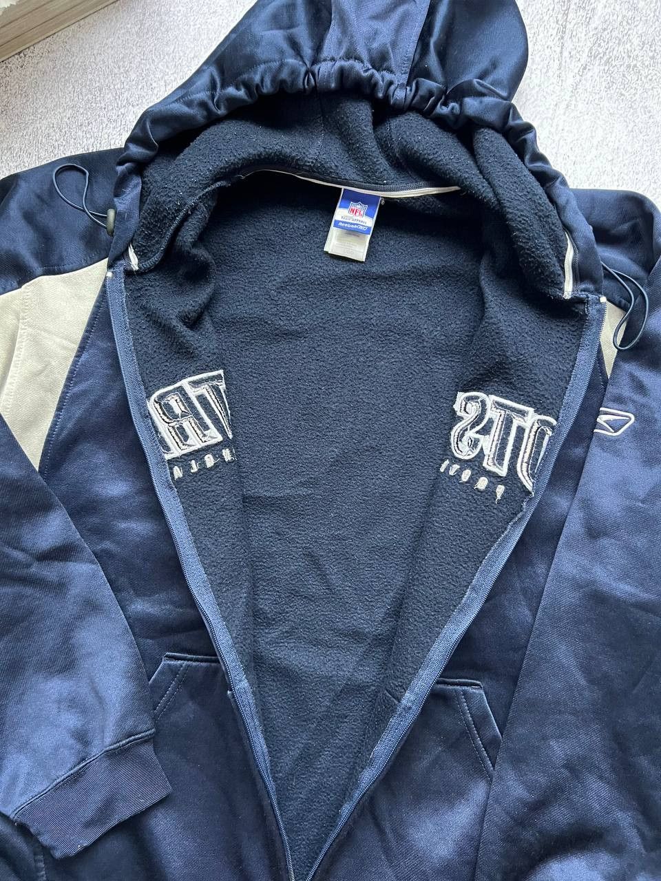 NFL × Reebok × Vintage Vintage Reebok New England Patriots NFL Full Zip Hoodie Size US L / EU 52-54 / 3 - 13 Thumbnail