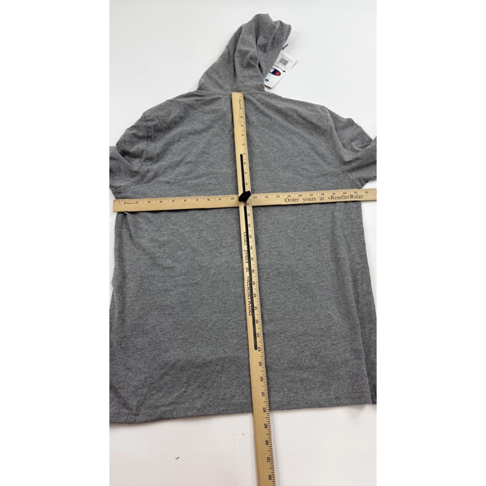 Champion Champion Hoodie Men Medium Gray Oxford Heather Jersey Pullover Athletic All Seasons Sports 90s Logo Size US M / EU 48-50 / 2 - 7 Thumbnail