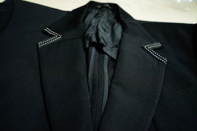 Yohji Yamamoto Yohji Yamamoto Yohji Yamamoto Black Tailored Suit Jacket Size US L / EU 52-54 / 3 - 4 Thumbnail