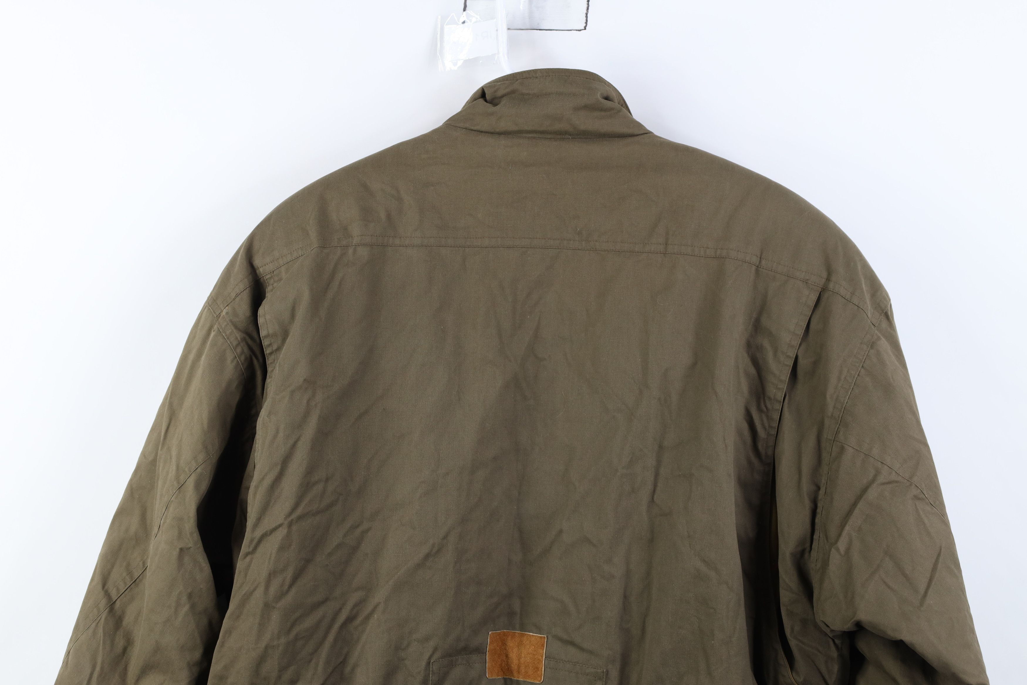 Vintage Vintage 90s Streetwear Quilted Suede Trim Winter Jacket Size US M / EU 48-50 / 2 - 17 Thumbnail