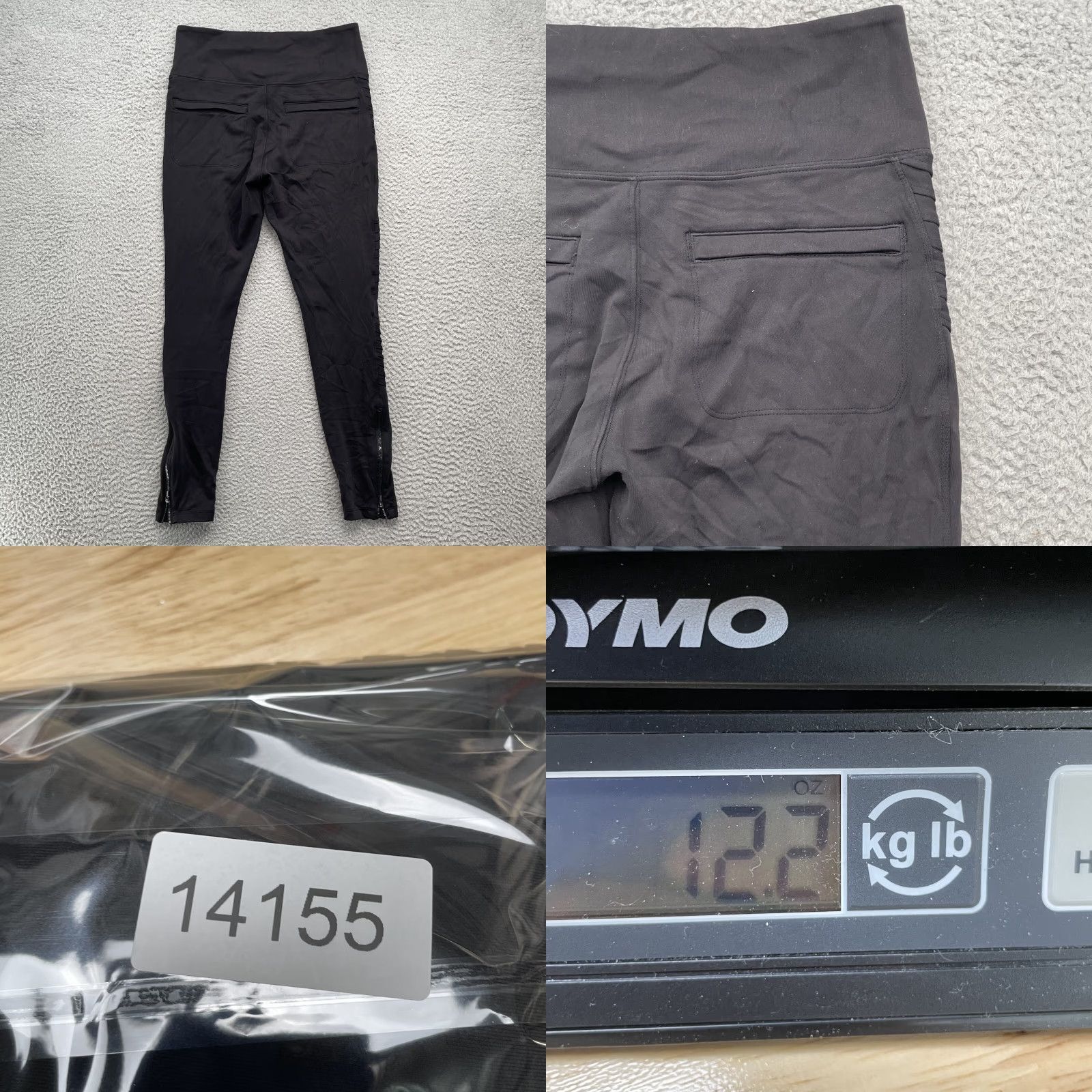 Athleta Athleta Leggings Women M Delancey Moto Tight Pilates Stretch Training Zipper Gym Size 32" / US 10 / IT 46 - 8 Thumbnail