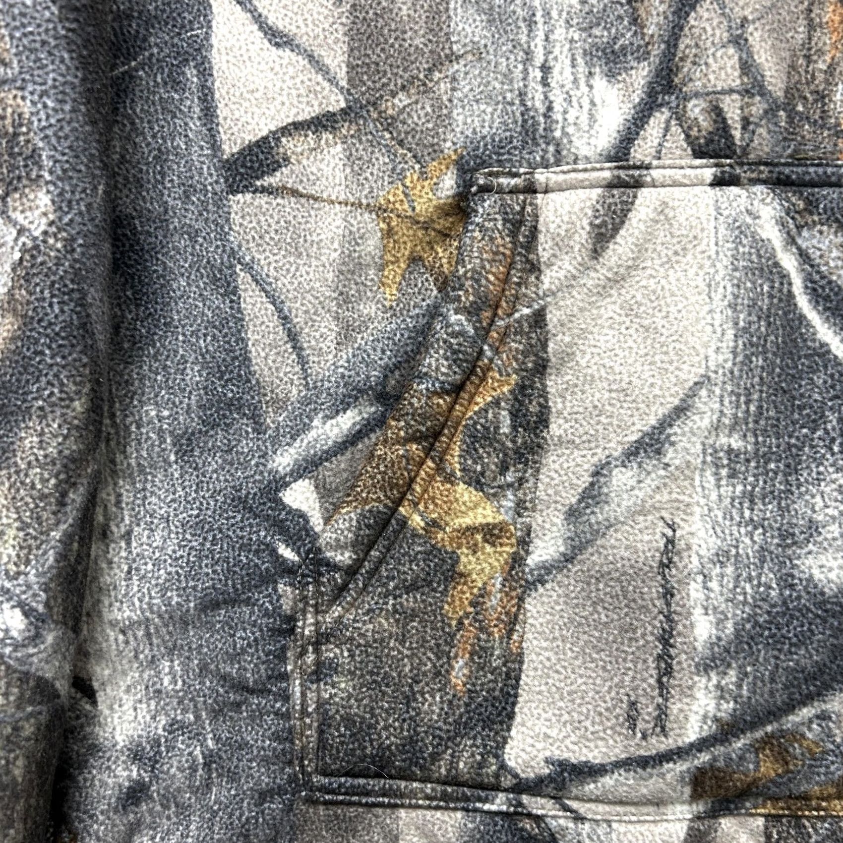 Vintage TrueTimber Hoodie Mens L Gray Camo Fleece Pullover Sherpa Hunting Sweatshirt Size US L / EU 52-54 / 3 - 3 Thumbnail