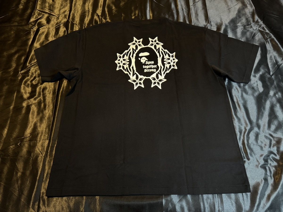 Bape Bape Gothic Logo Relaxed Fit Tee 2XL Size US XXL / EU 58 / 5 - 3 Thumbnail
