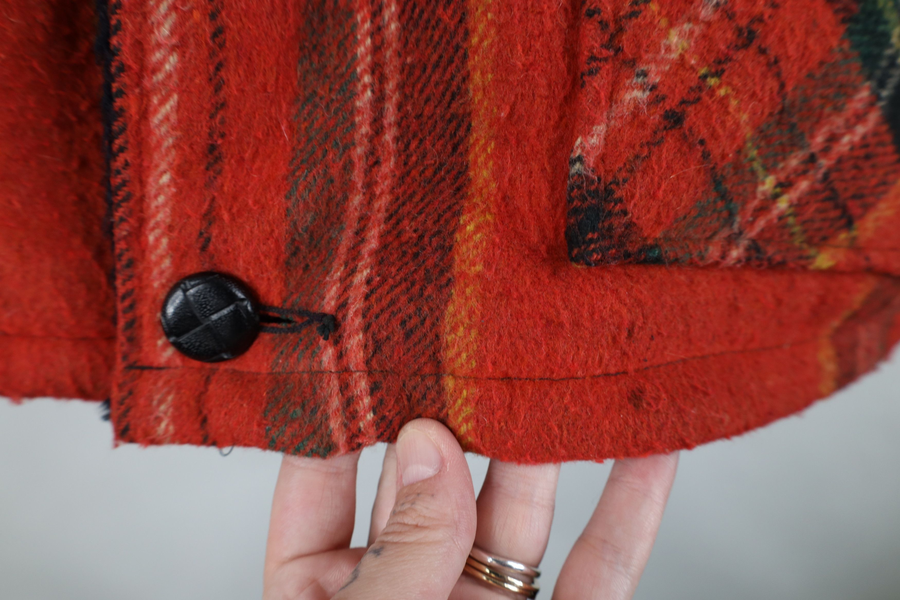 Vintage Vintage 70s Streetwear Fleece Lined Wool Button Jacket USA Size US L / EU 52-54 / 3 - 6 Thumbnail