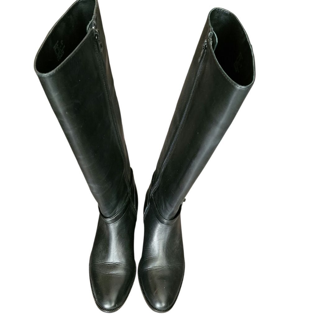 Coach Coach Womens Black Leather Heeled Boots Size 6 Size US 6 / IT 36 - 3 Thumbnail