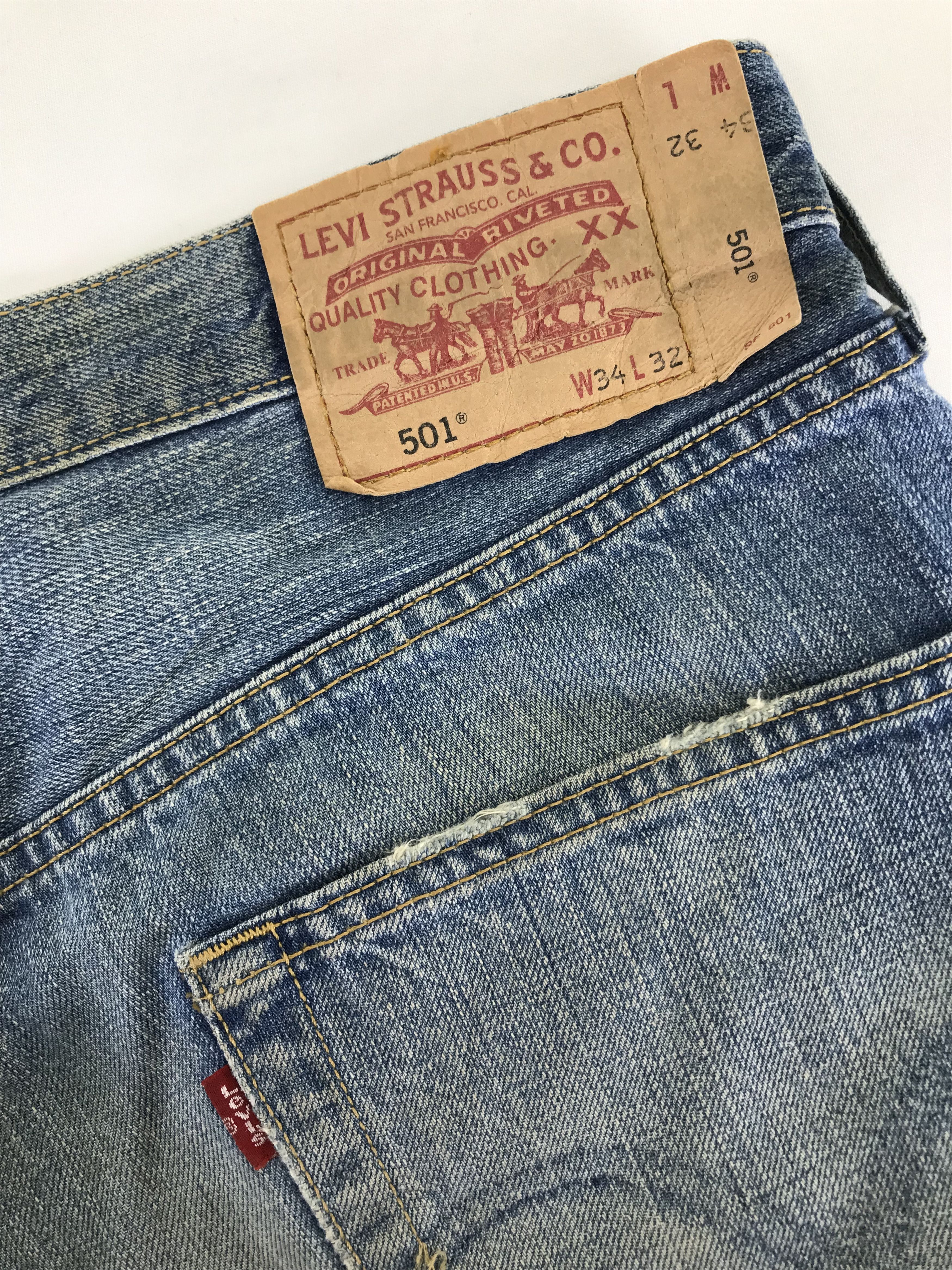 Levi's Vintage Levi's 501 Mud Wash Jeans Distressed Denim Size US 34 / EU 50 - 14 Thumbnail