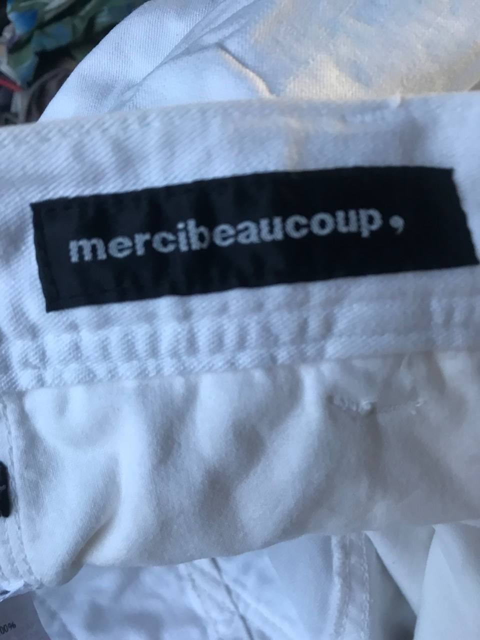 Issey Miyake × Japanese Brand × mercibeaucoup Mercibeaucoup Drop Crotch Big Patch Ribbon Baggy Pants Size US 30 / EU 46 - 6 Thumbnail
