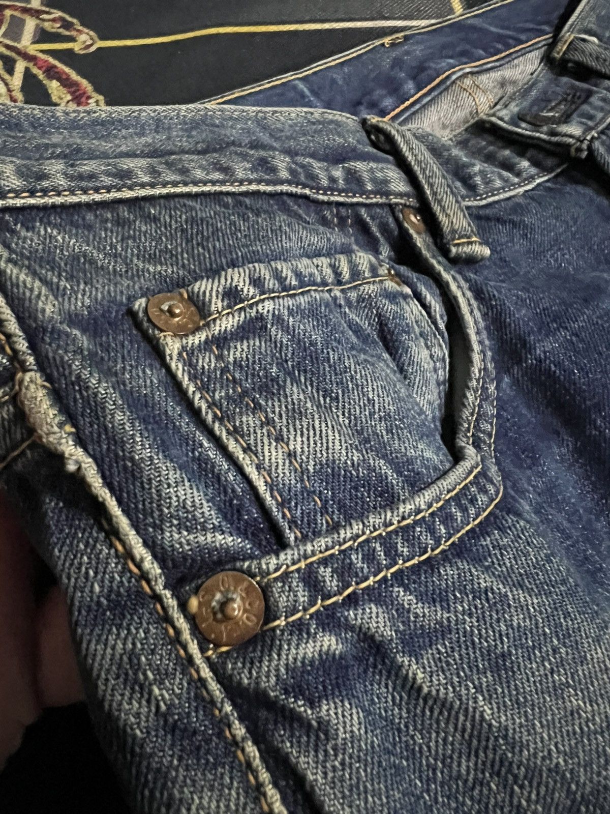 Sugar Cane 💥FLARE💥VINTAGE 80’S SUGAR CANES ZIPPER TALON JEANS Size US 33 - 10 Thumbnail