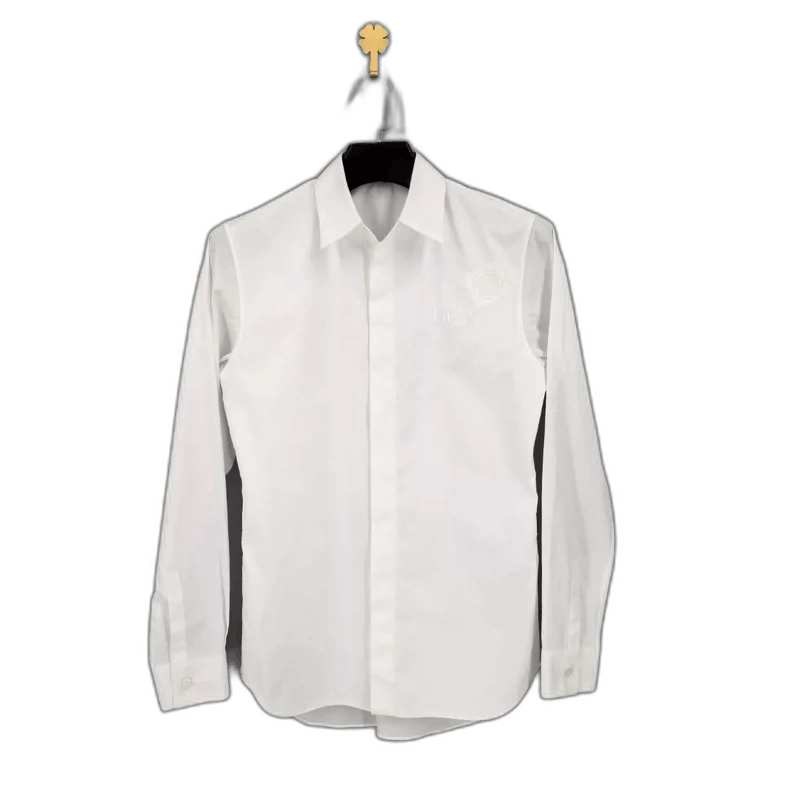 Dior Dior Long Sleeve Shirt with Logo Embroidery Size US M / EU 48-50 / 2 - 1 Thumbnail