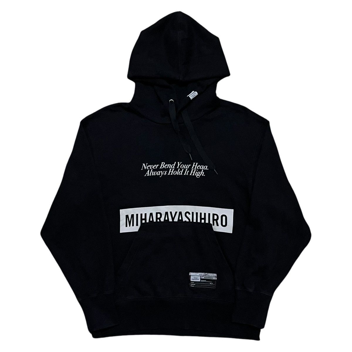 GU × Maison MIHARA YASUHIRO Miharayasuhiro Good Inspiration Spellout Pullover Hoodie Size US S / EU 44-46 / 1 - 2 Thumbnail