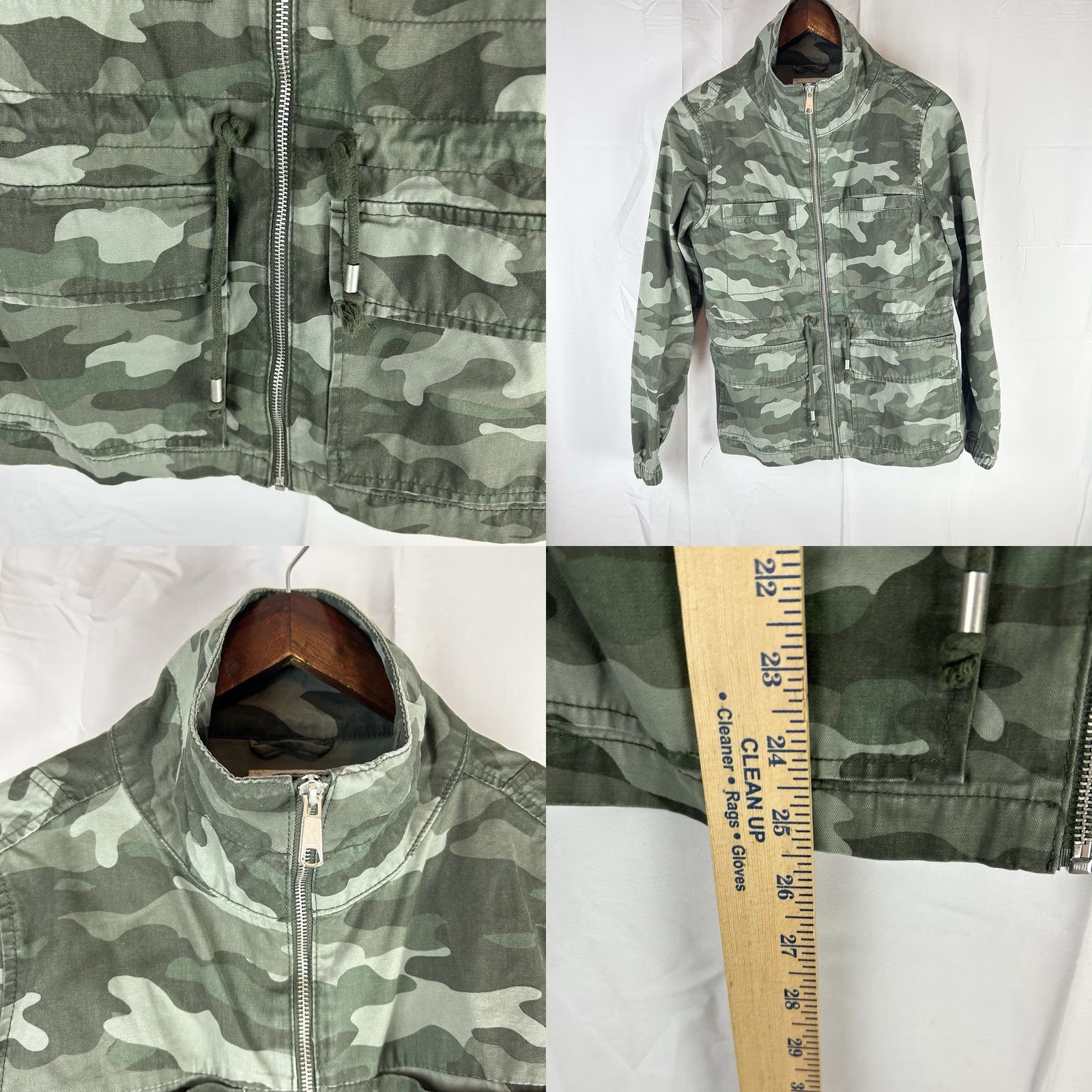 Old Navy Old Navy Camouflage Jacket Womens Size S Military Green Full Zip Camo Army Outdoor Shirt? Size S / US 4 / IT 40 - 8 Thumbnail
