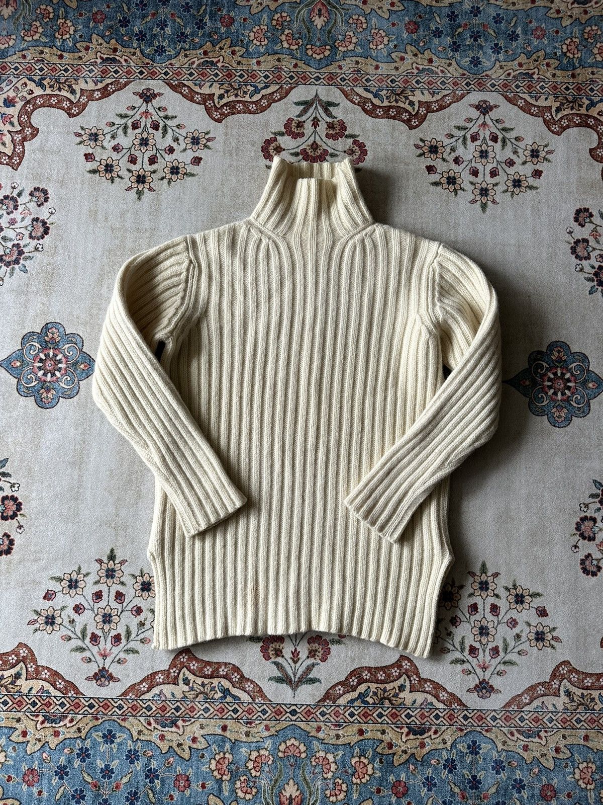 Yohji Yamamoto Archive Y’s for men / Yohji Yamamoto Cable Wool Turtleneck Size US S / EU 44-46 / 1 - 4 Thumbnail