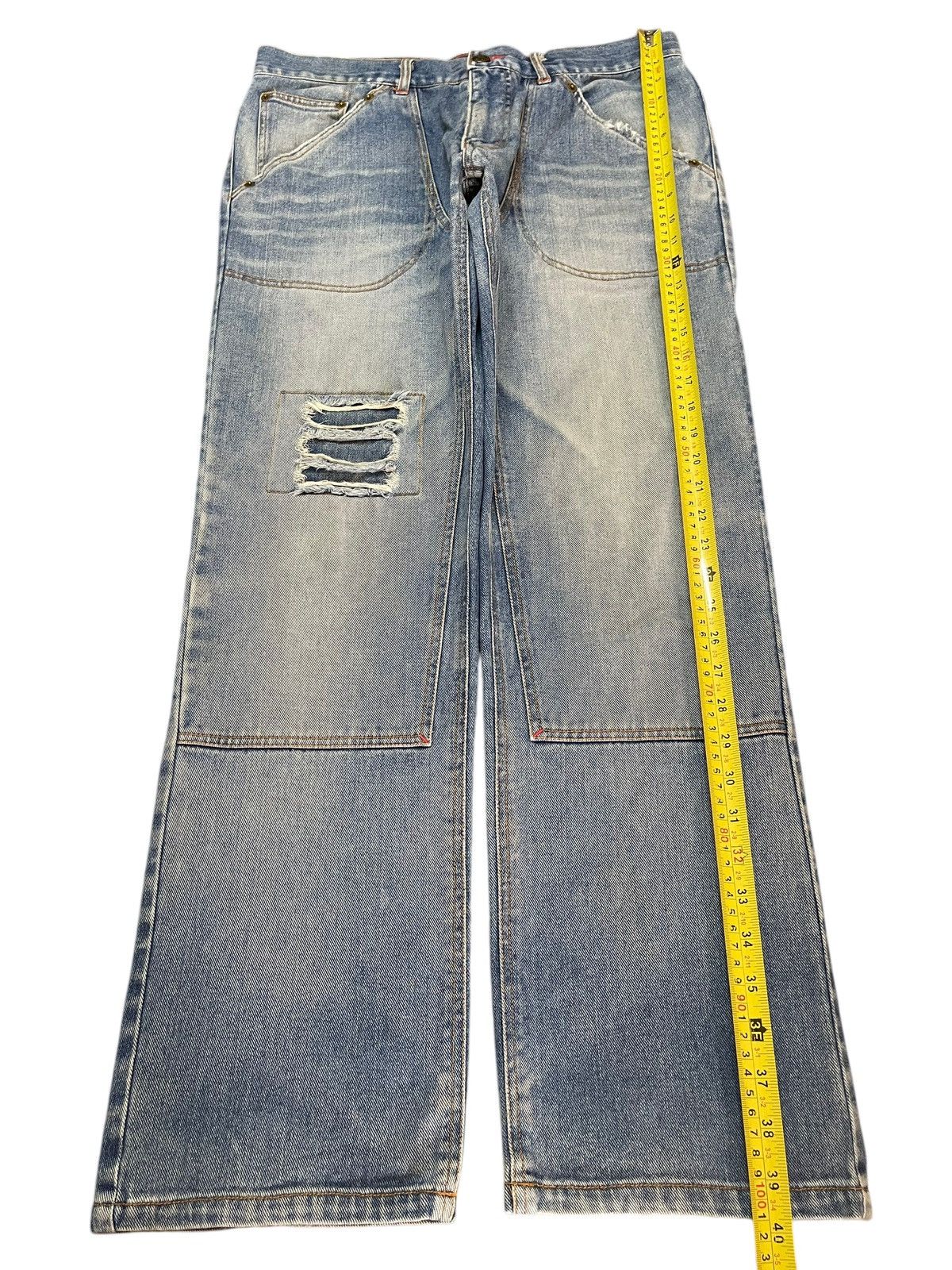 Fubu Vintage Japanese Brand Double Knee Style Faded Style Jeans Size US 32 / EU 48 - 14 Thumbnail