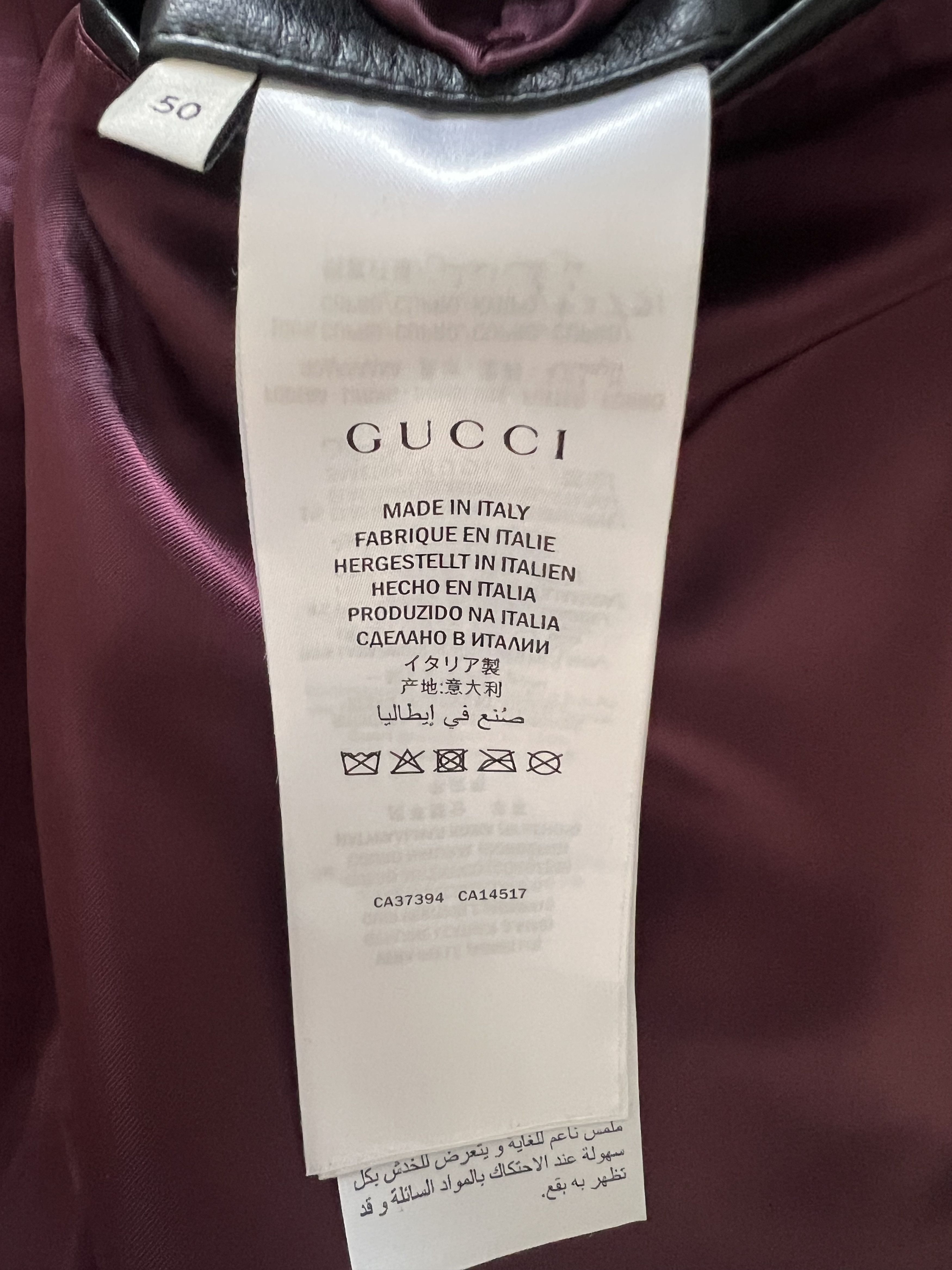 Gucci Gucci leather bomber jacketed Size US M / EU 48-50 / 2 - 9 Thumbnail