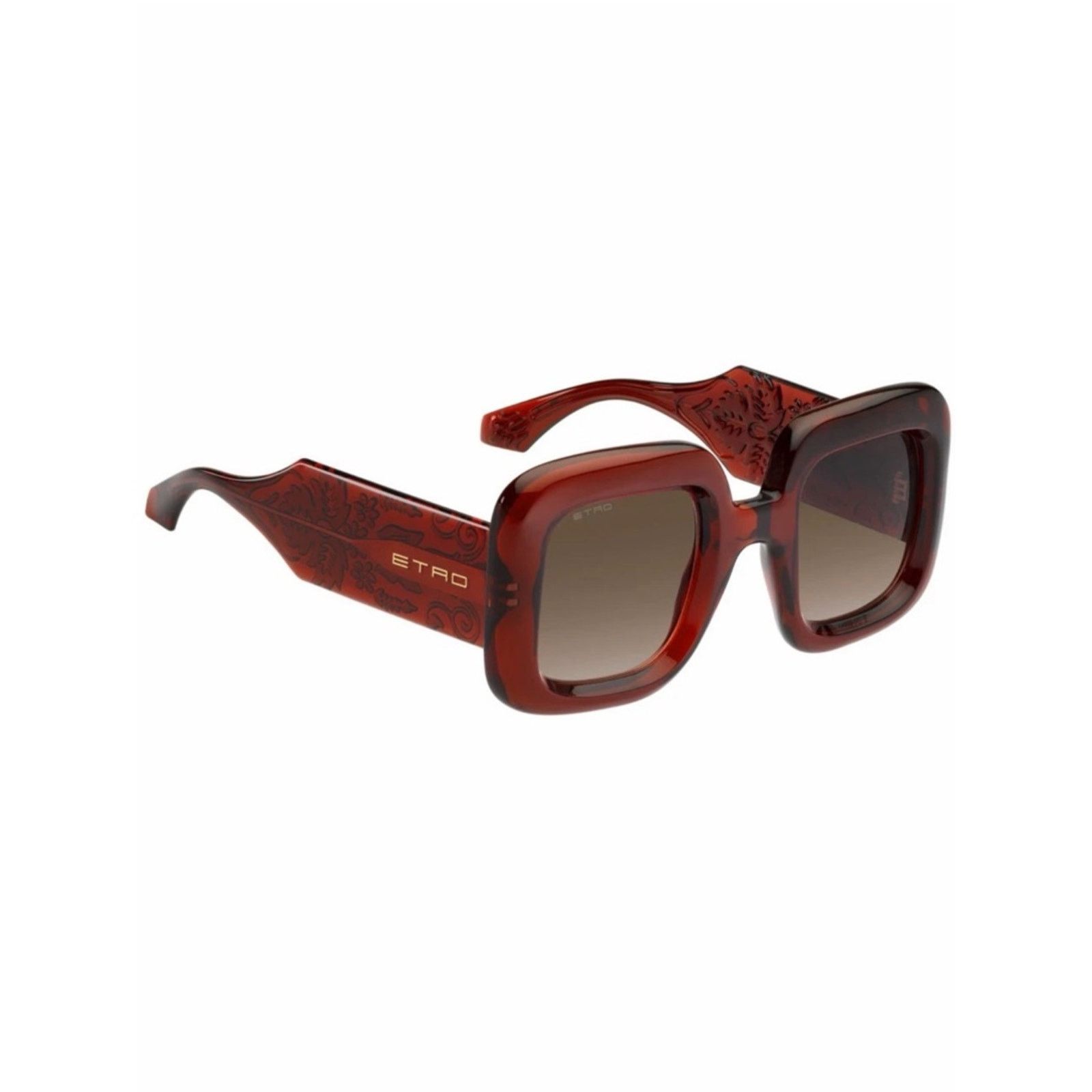 Etro New Etro ETRO0015/S 2LFHA Brick Color Square Sunglasses Size ONE SIZE - 4 Thumbnail