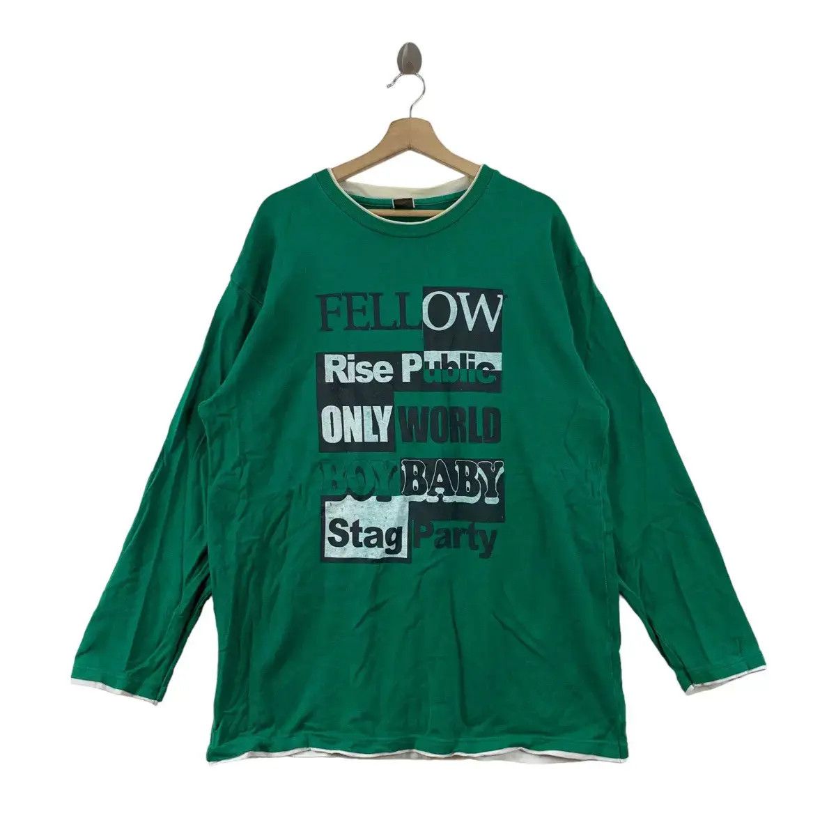 Vintage Vintage PORTARTHUR RISE PUBLIC Rebel Tee Shirt Long Sleeve Size 4XL / US 24-26 - 1 Thumbnail