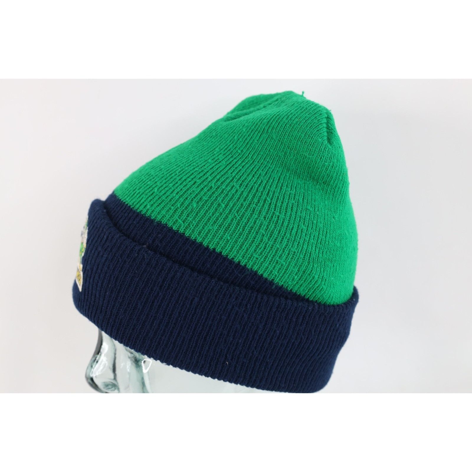 Vintage Vintage 90s Notre Dame University Winter Beanie Hat Size ONE SIZE - 3 Thumbnail