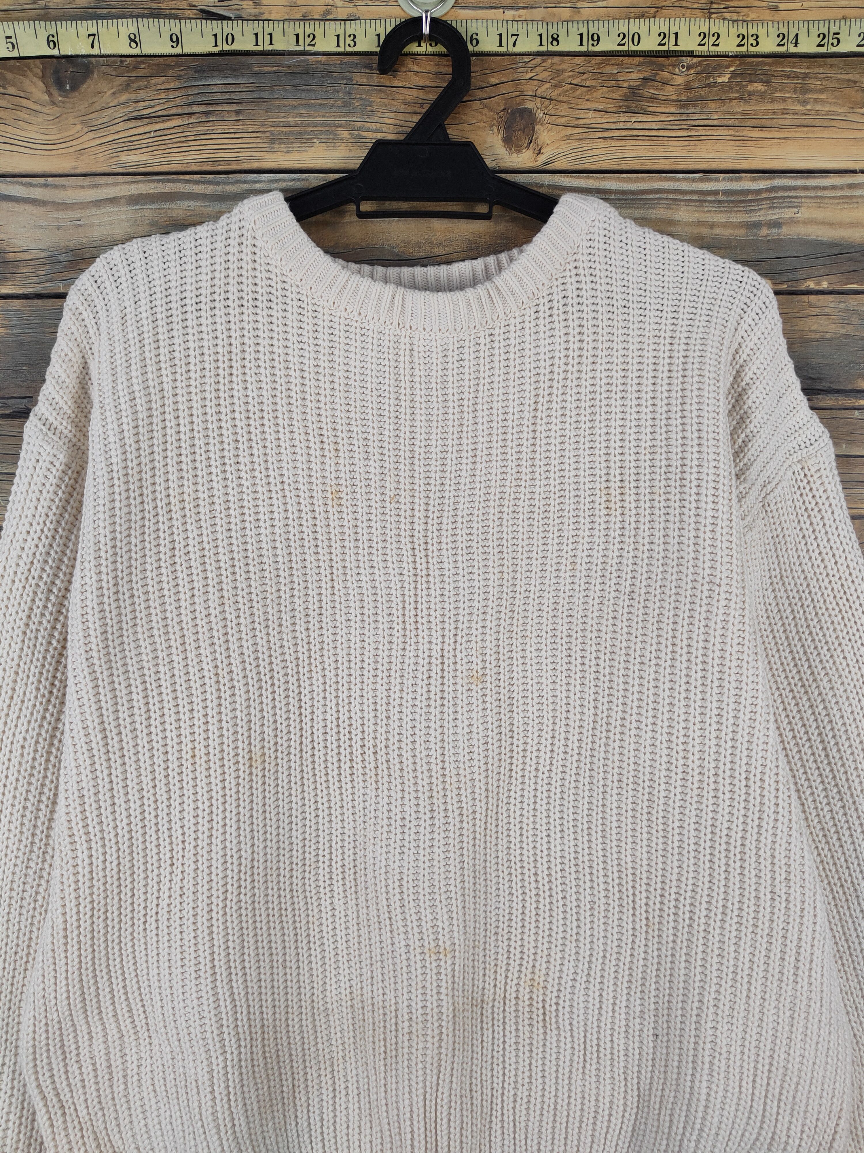 Homespun Knitwear Saburoku Ivory Knitwear Sweatshirts #W2106 Size US M / EU 48-50 / 2 - 2 Thumbnail