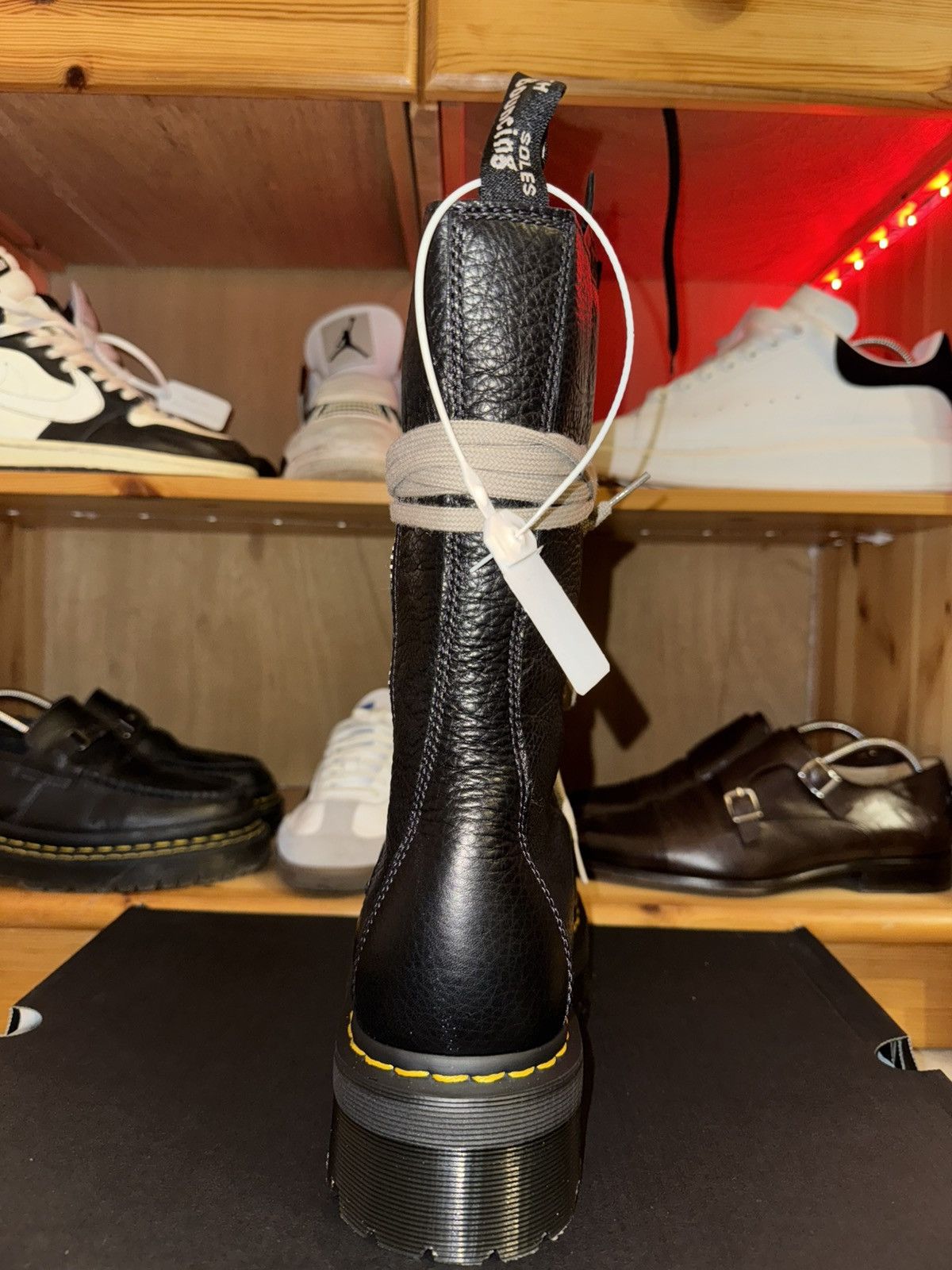 Dr. Martens × Rick Owens Dr. Martens x Rick Owens FW22 Strobe calf length boot Size US 9.5 / EU 42-43 - 4 Thumbnail