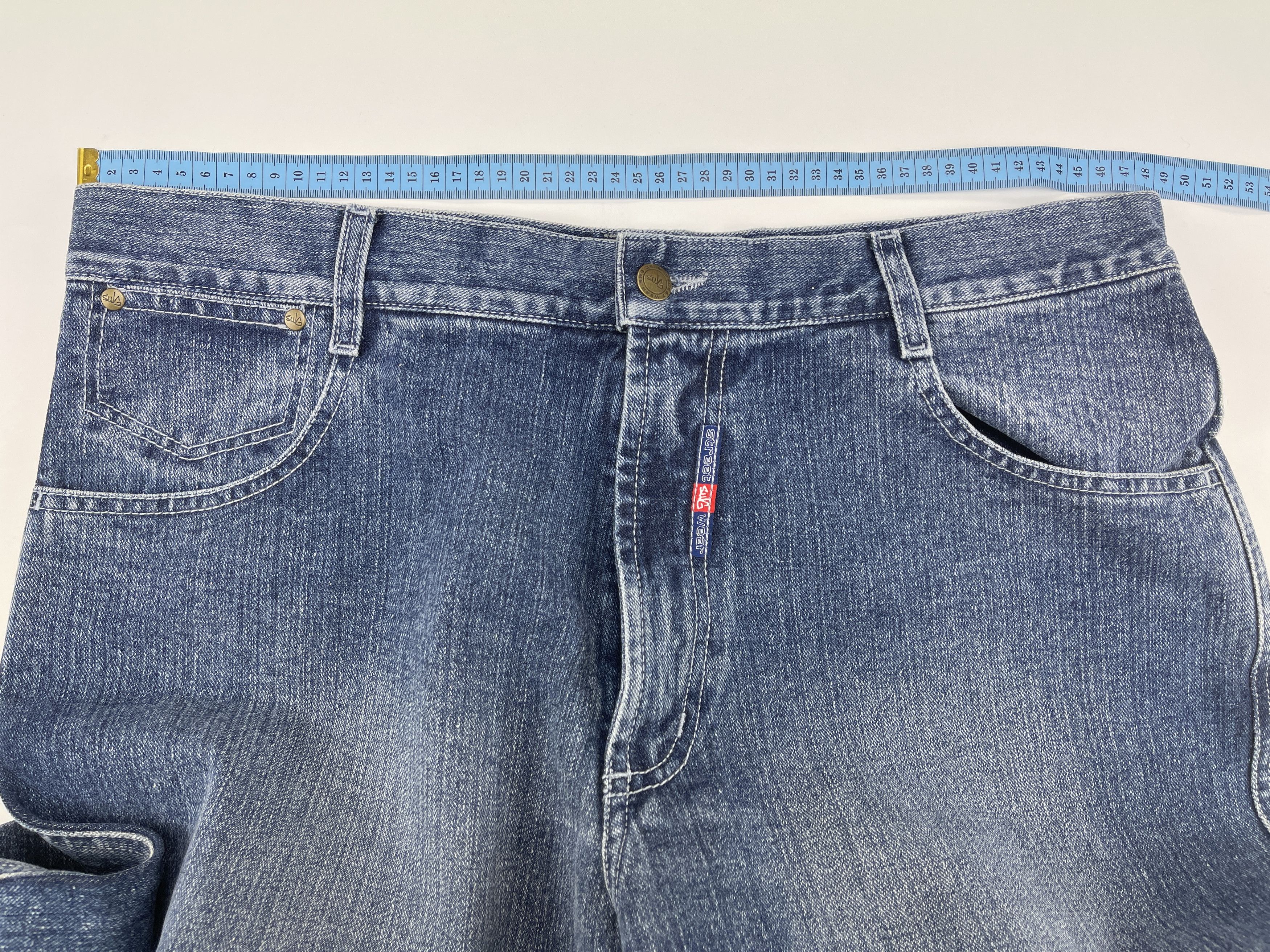 Vintage SWG jeans, blue Street War Gear vintage baggy hip hop 90s 36 Size US 36 / EU 52 - 13 Thumbnail