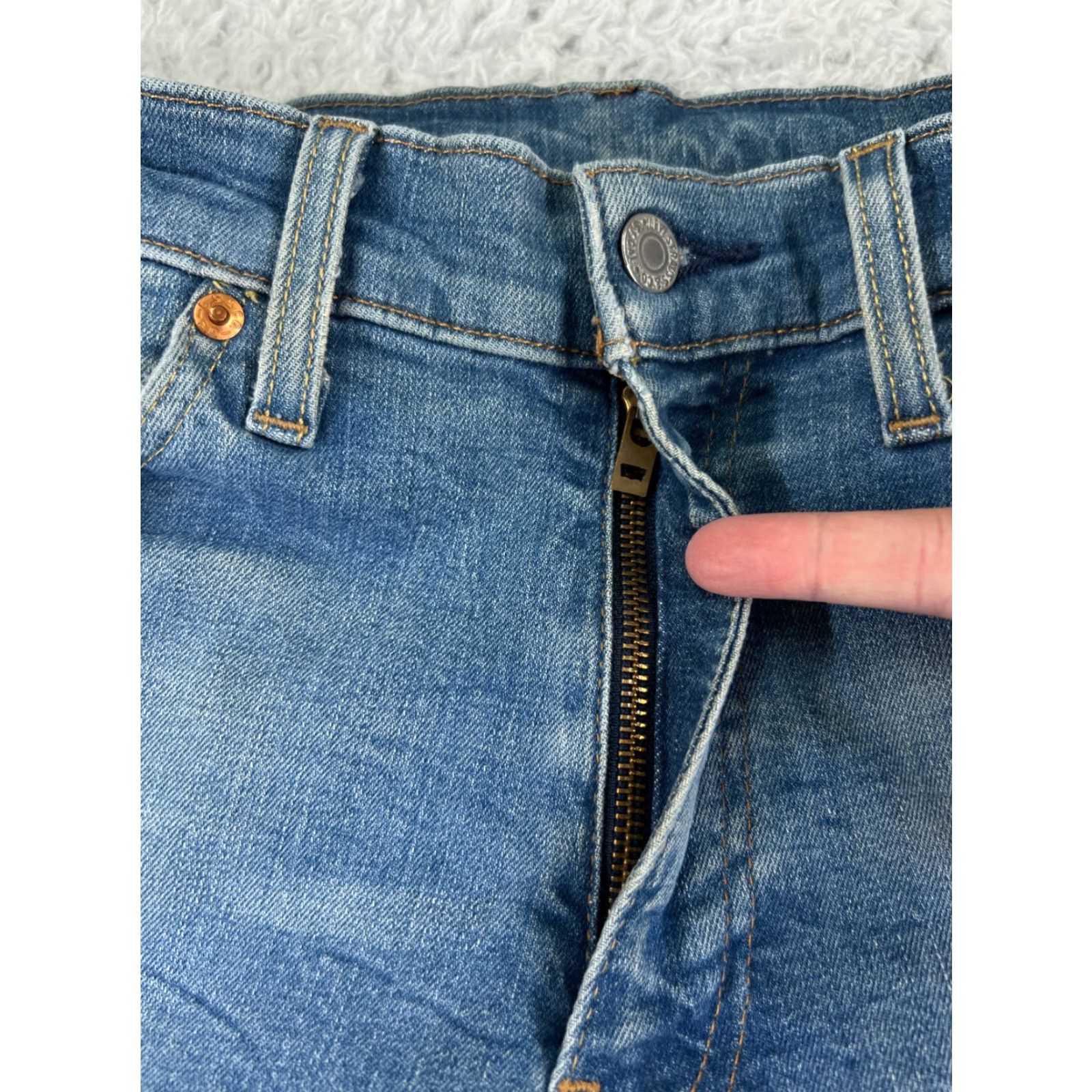Levi's Levi's Levi's 511 Jeans Men Slim Straight Cotton Denim Blue 31x32 Light Wash 33 Regular Vintage No N/A Size US 33 - 6 Thumbnail