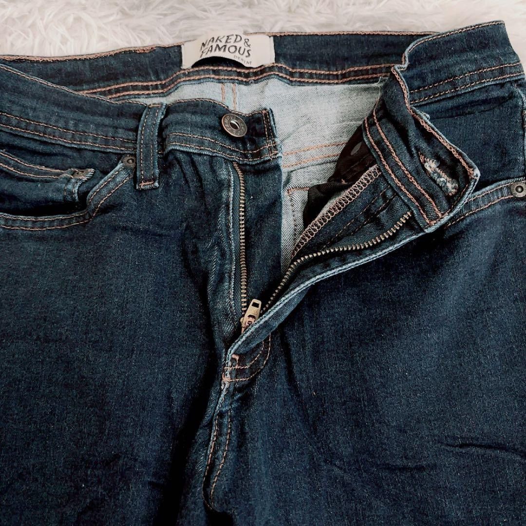 Naked & Famous Naked & Famous Dark Blue Denim (Stretch) Size US 28 / EU 44 - 10 Thumbnail