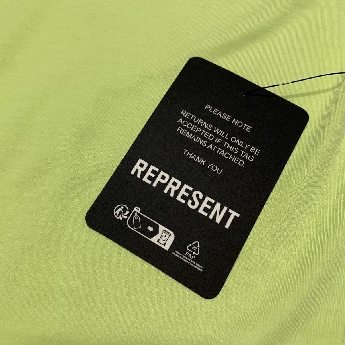 Represent Clo. Represent Small 247 Future Terrains Tank Shadow Lime Green Size US S / EU 44-46 / 1 - 7 Thumbnail