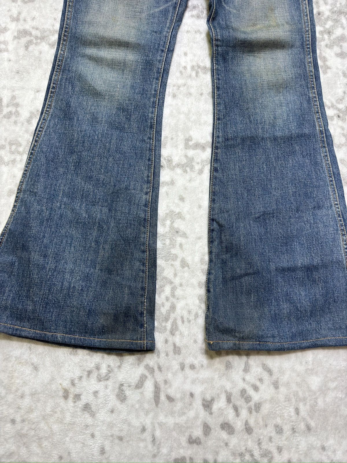 Big John Vintage Rare Big John Flared Bush Pocket Faded Denim Size US 28 / EU 44 - 7 Thumbnail