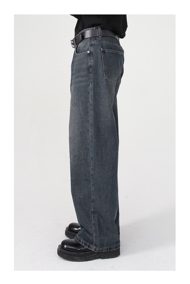 Japanese Brand Japanese loose trendy straight washed jeans Size US 32 / EU 48 - 4 Thumbnail