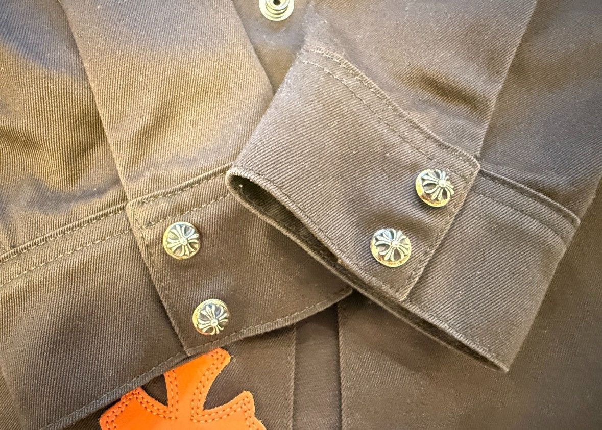 Chrome Hearts Orange camo leather cross patch work dog jacket Size US L / EU 52-54 / 3 - 5 Thumbnail