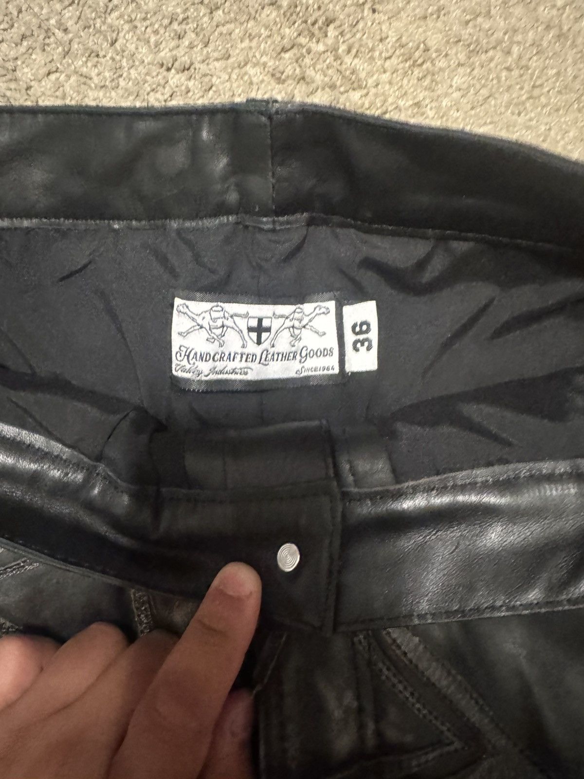 Other Vale Forever Leather Croxxxx Denim Size US 36 / EU 52 - 3 Thumbnail