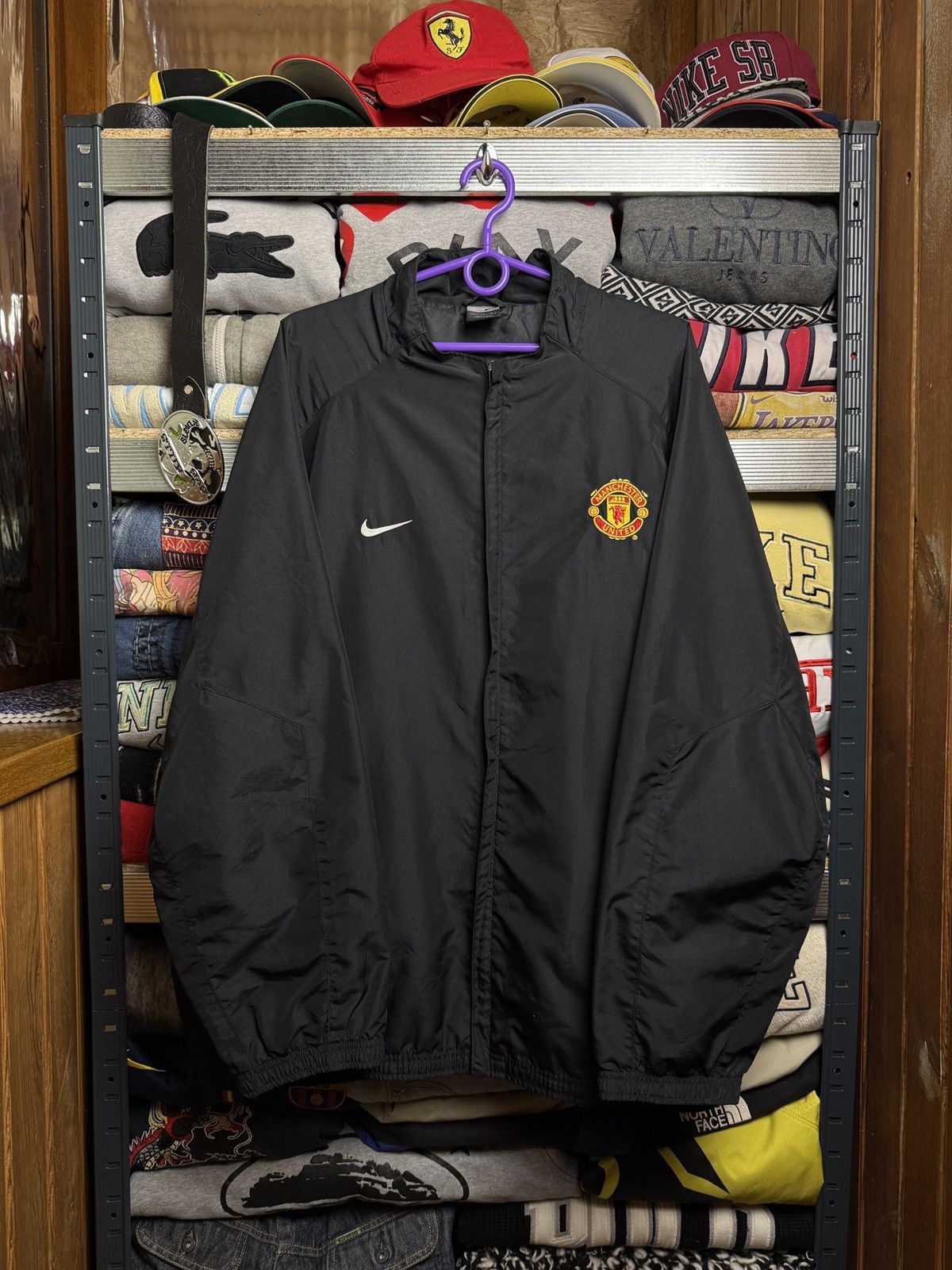 Nike Vintage Nike Manchester United 00s Nylon Jacket windbreaker Size US XL / EU 56 / 4 - 1 Thumbnail