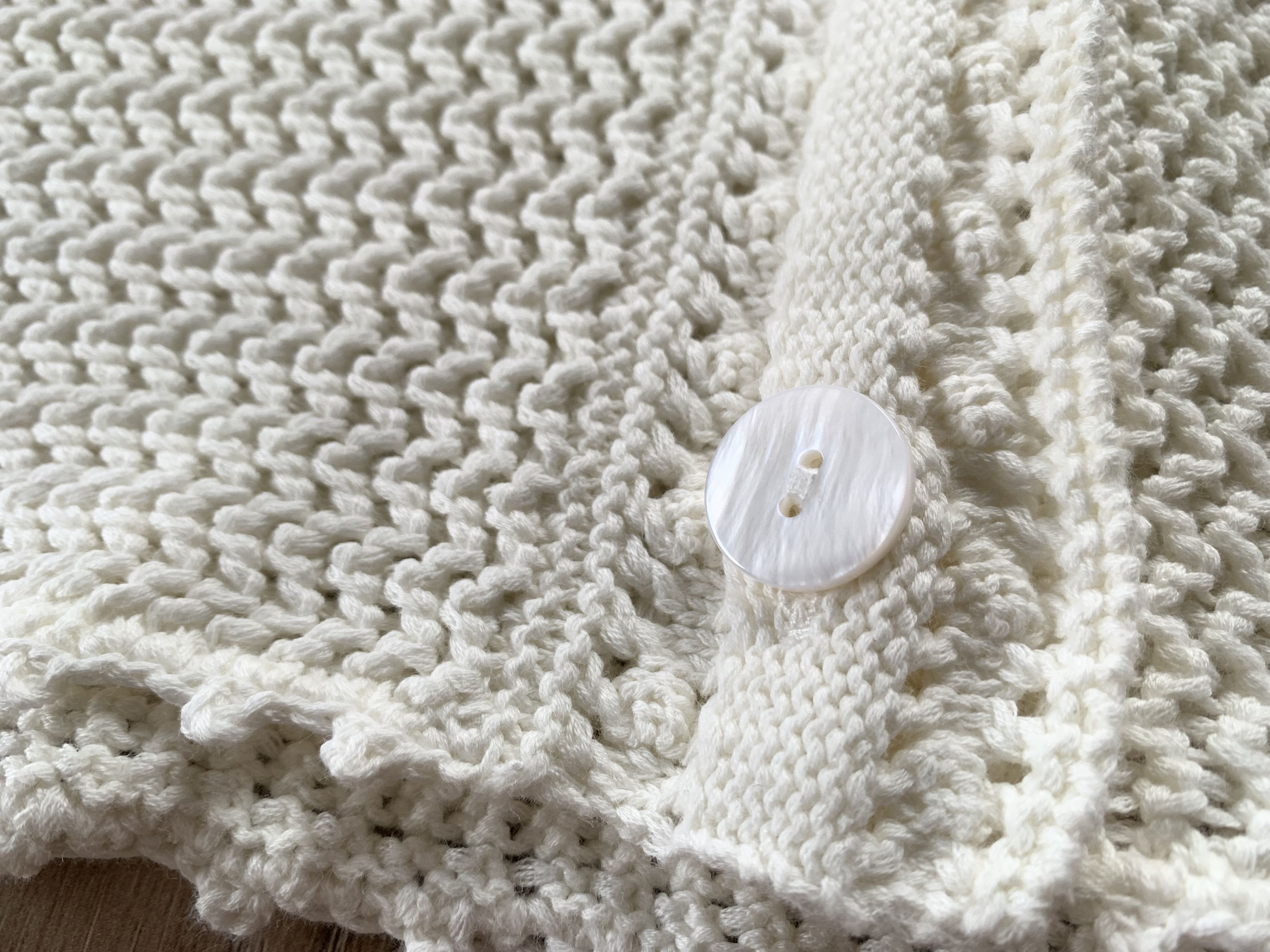 Other White Label The White Company Cotton Crochet Cardigan Size L / US 10 / IT 46 - 5 Thumbnail