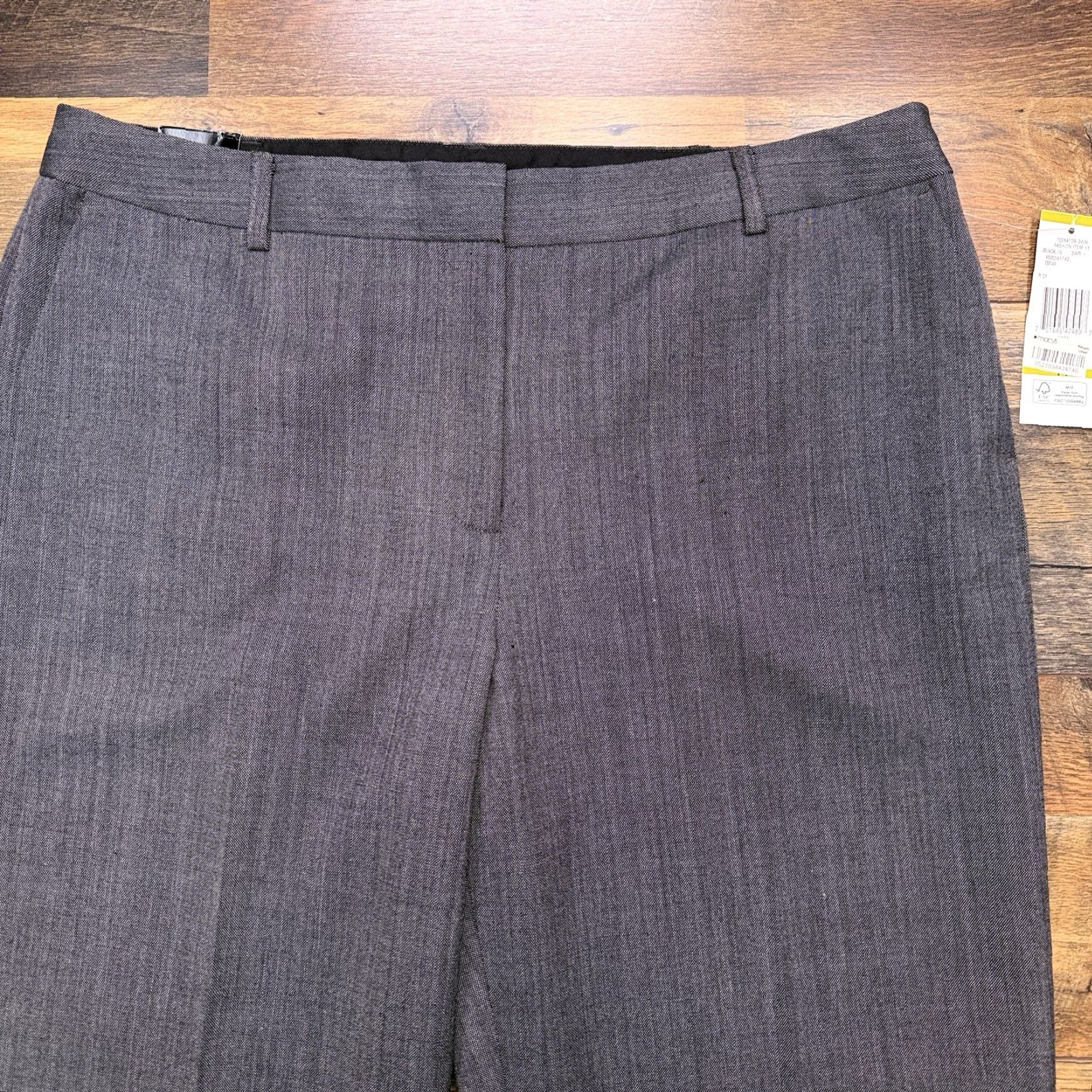 Jones New York Jones New York Modern Fit Pants Women 14 Gray Easy Care Stretch Dress Pants Regular Inseam 32 Flared Leg Size 36" / US 14 / IT 50 - 3 Thumbnail