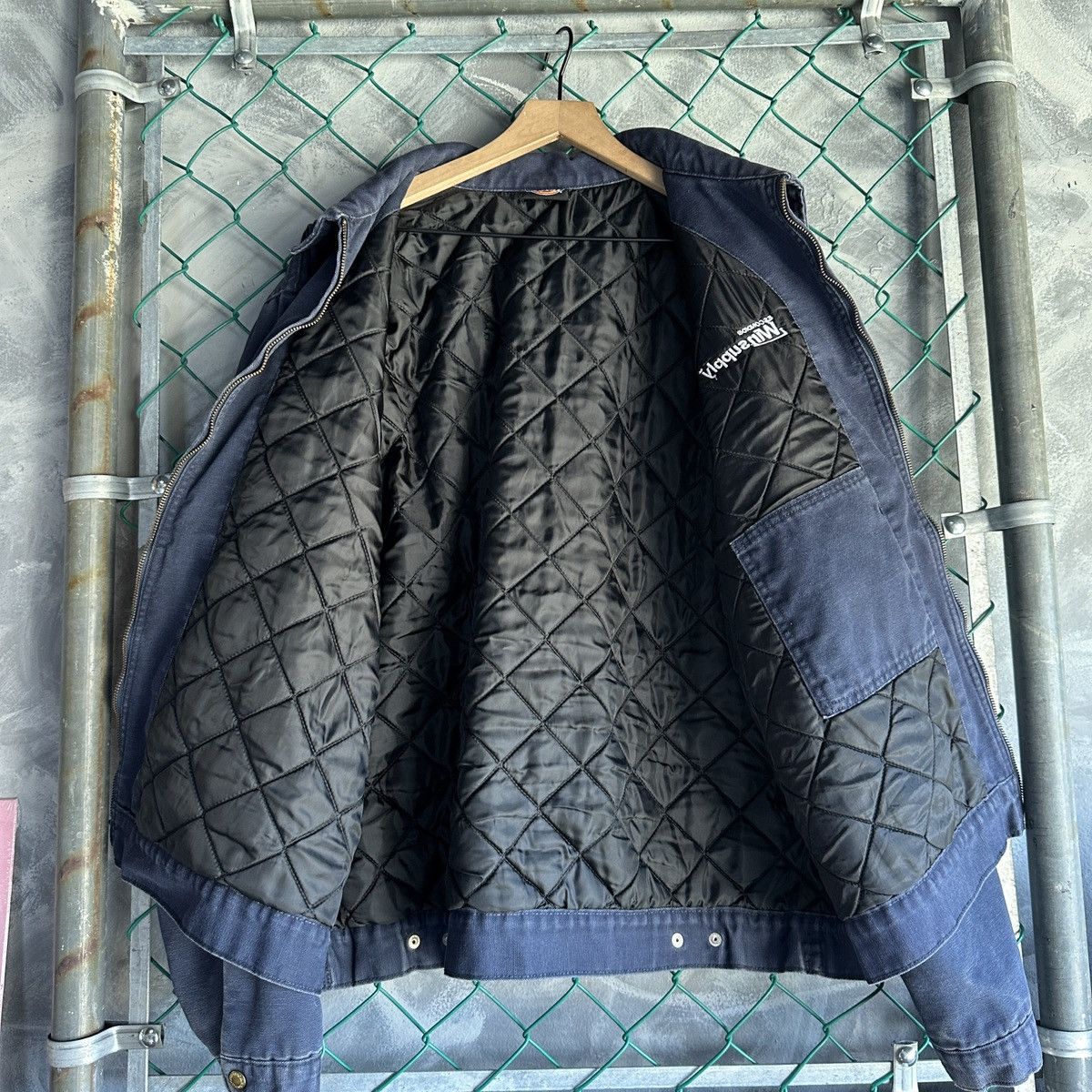 Dickies Vintage Dickies Jacket Navy Blue Detroit Jacket Faded Size US XXL / EU 58 / 5 - 5 Thumbnail