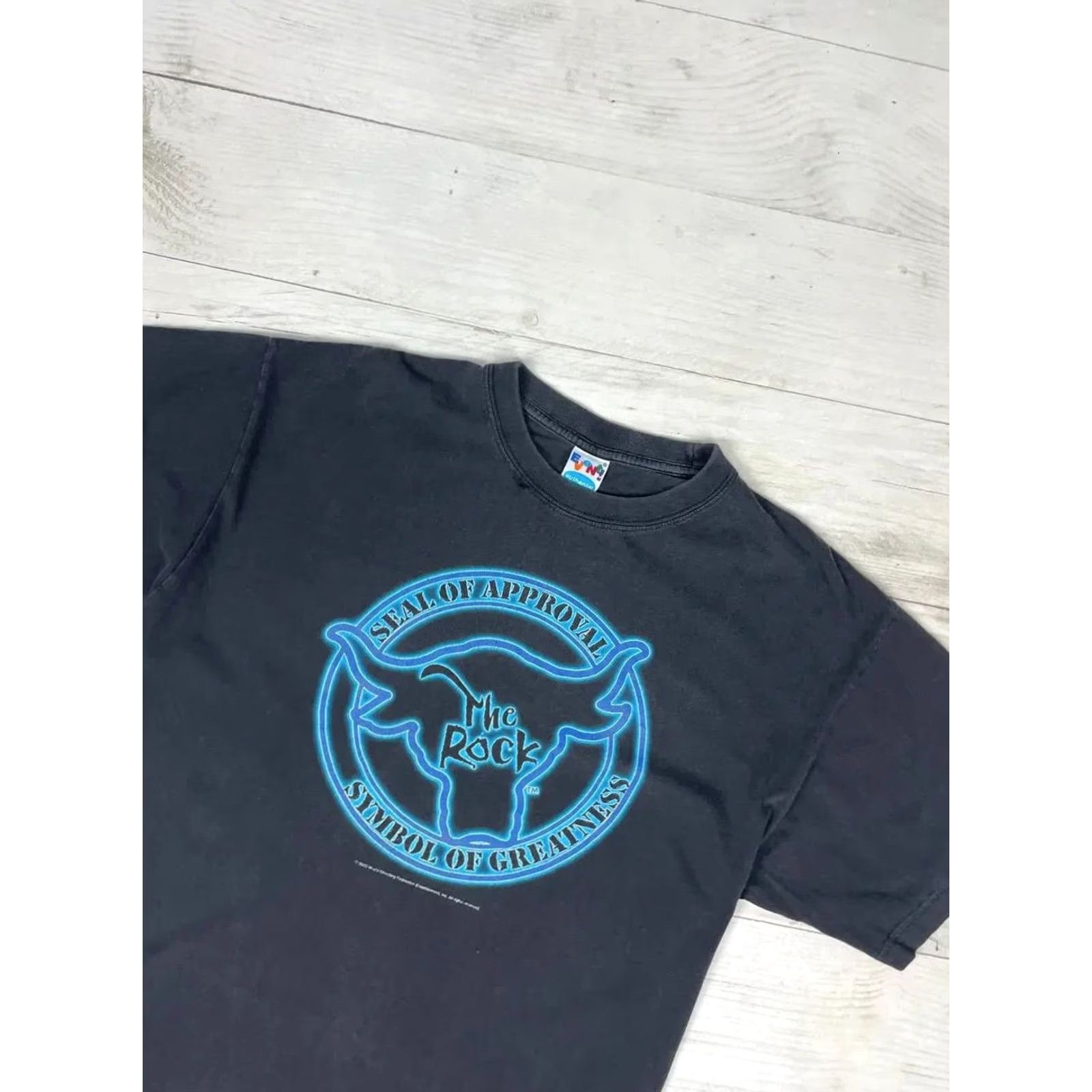 Vintage VINTAGE WWE The Rock Wrestling T-Shirt Men L Black Shirt Size US L / EU 52-54 / 3 - 7 Thumbnail