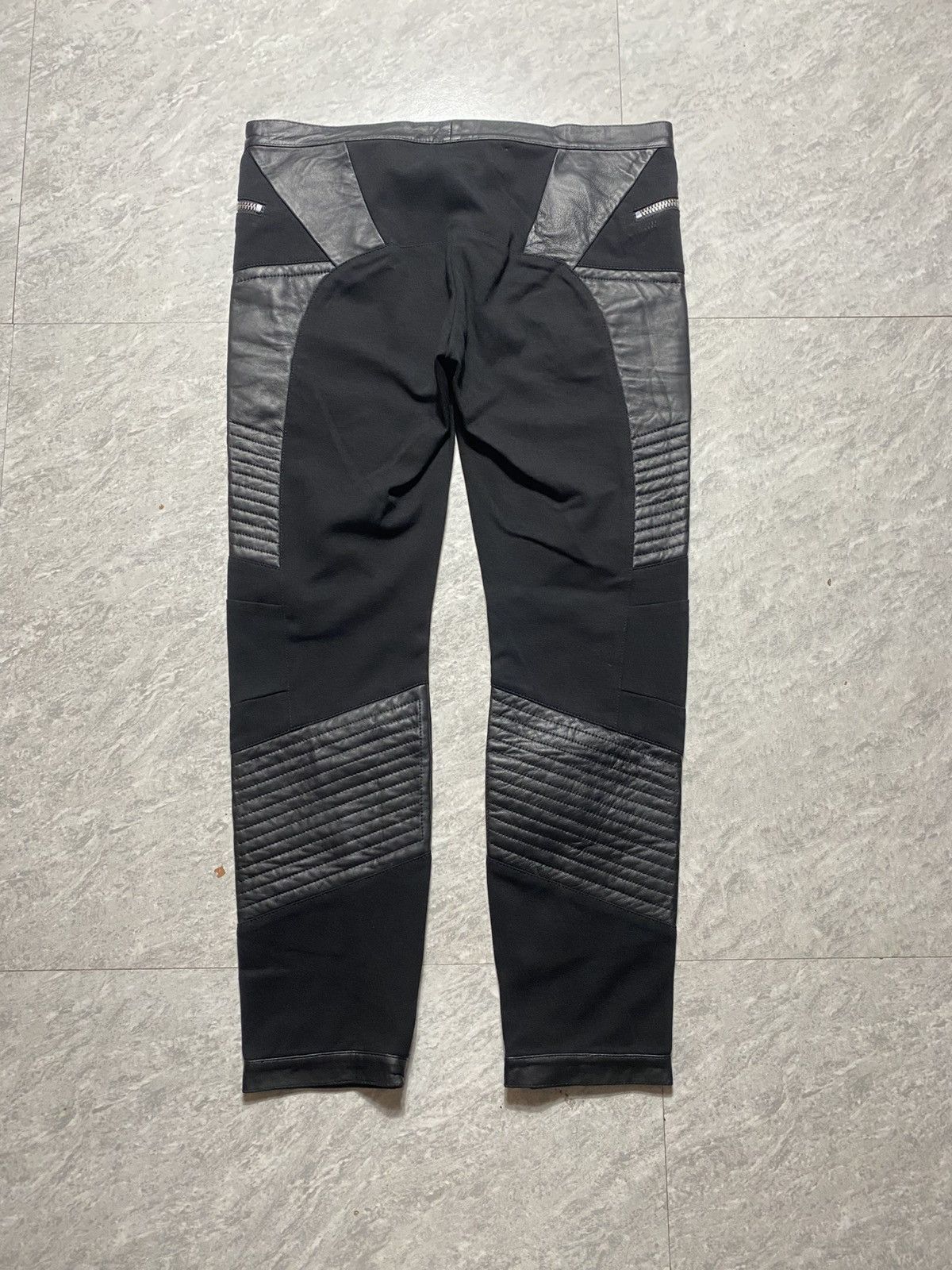 Dirk Bikkembergs ARCHIVE - DIRK BIKKEMBERGS SPORT COUTURE LEATHER BIKER PANTS Size US 44 / EU 60 - 17 Thumbnail