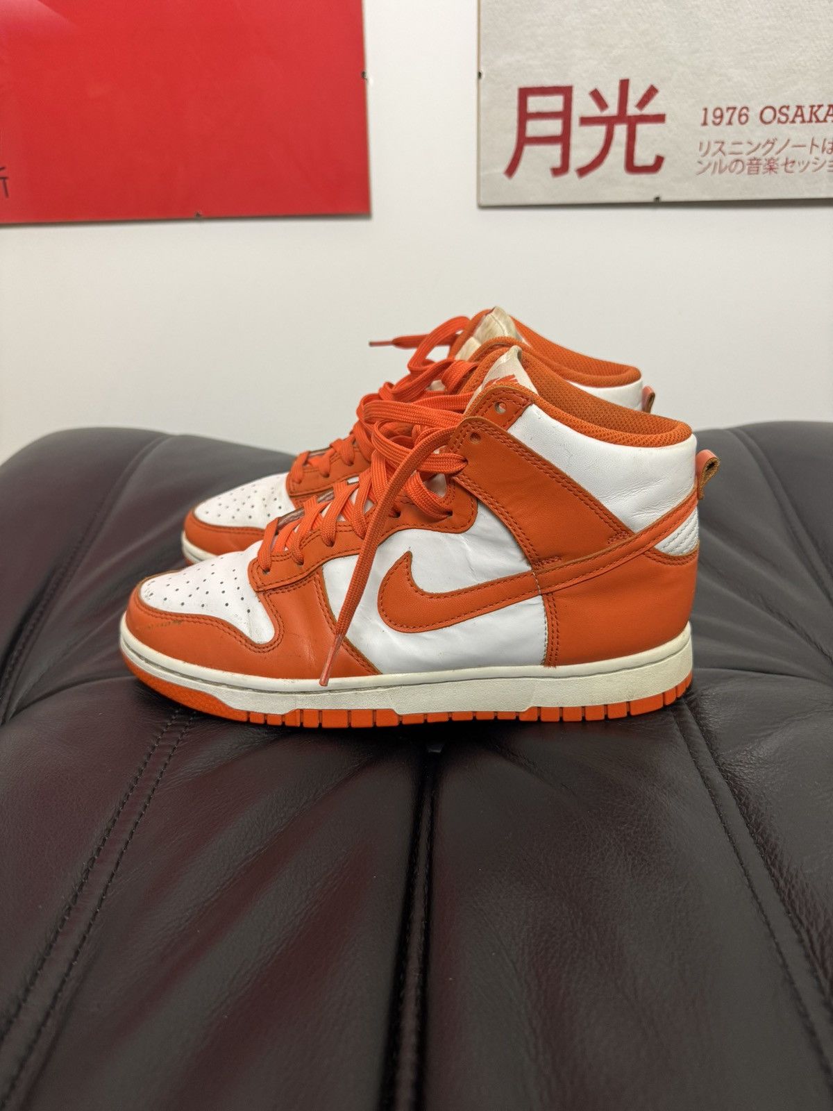 Nike Nike Dunk Syracuse High Top White Orange Sneakers Hype Size US 7 / EU 40 - 3 Thumbnail
