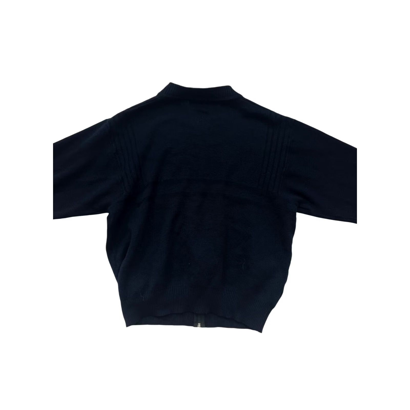 Vintage VINTAGE Breidhof Mens Black Full-Zip Sweater Jacket 2XL West Germany Bomber Jacket Mens Size US XXL / EU 58 / 5 - 2 Thumbnail