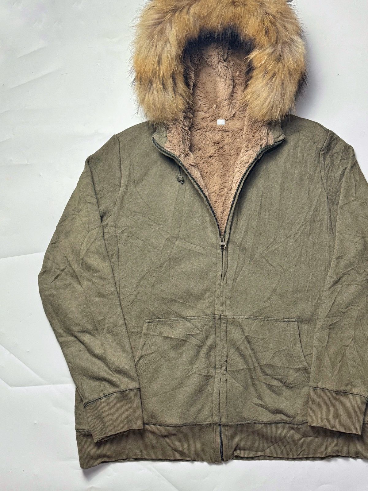 If Six Was Nine × Japanese Brand × Le Grande Bleu (L.G.B.) Fur Hoodie Uniqlo Japanese Style Size US L / EU 52-54 / 3 - 4 Thumbnail