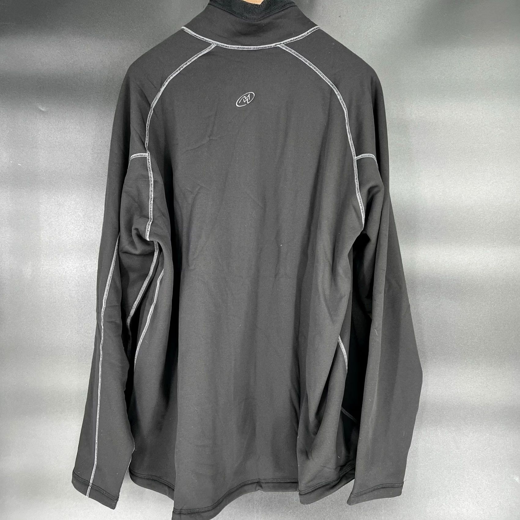 Layer 8 VINTAGE Cloudveil Mens 2XL Soft Pullover Thermo Black Mid Layer Expedition Half Zipper Sweater Pullover Mens Black 2XL Size US XXL / EU 58 / 5 - 6 Thumbnail