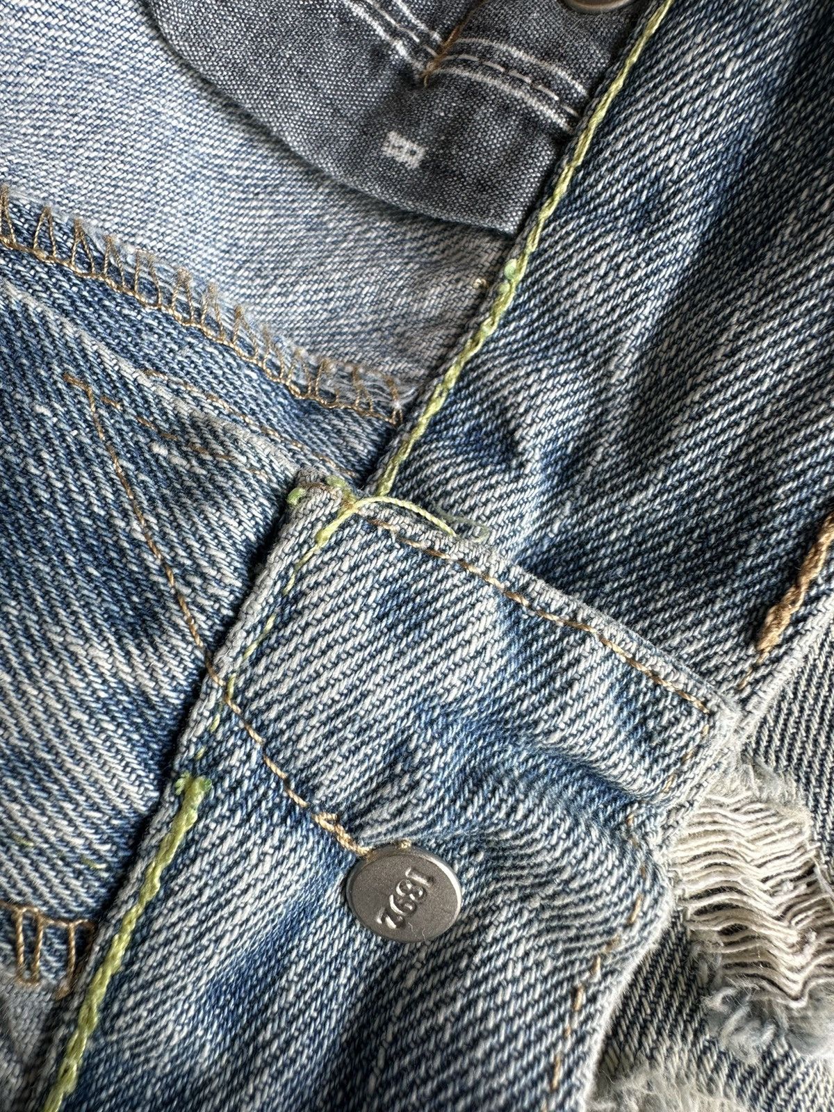 Abercrombie & Fitch Abercrombie Fitch Baggy Boot Distressed Denim 34x31 D335 Size US 34 / EU 50 - 19 Thumbnail