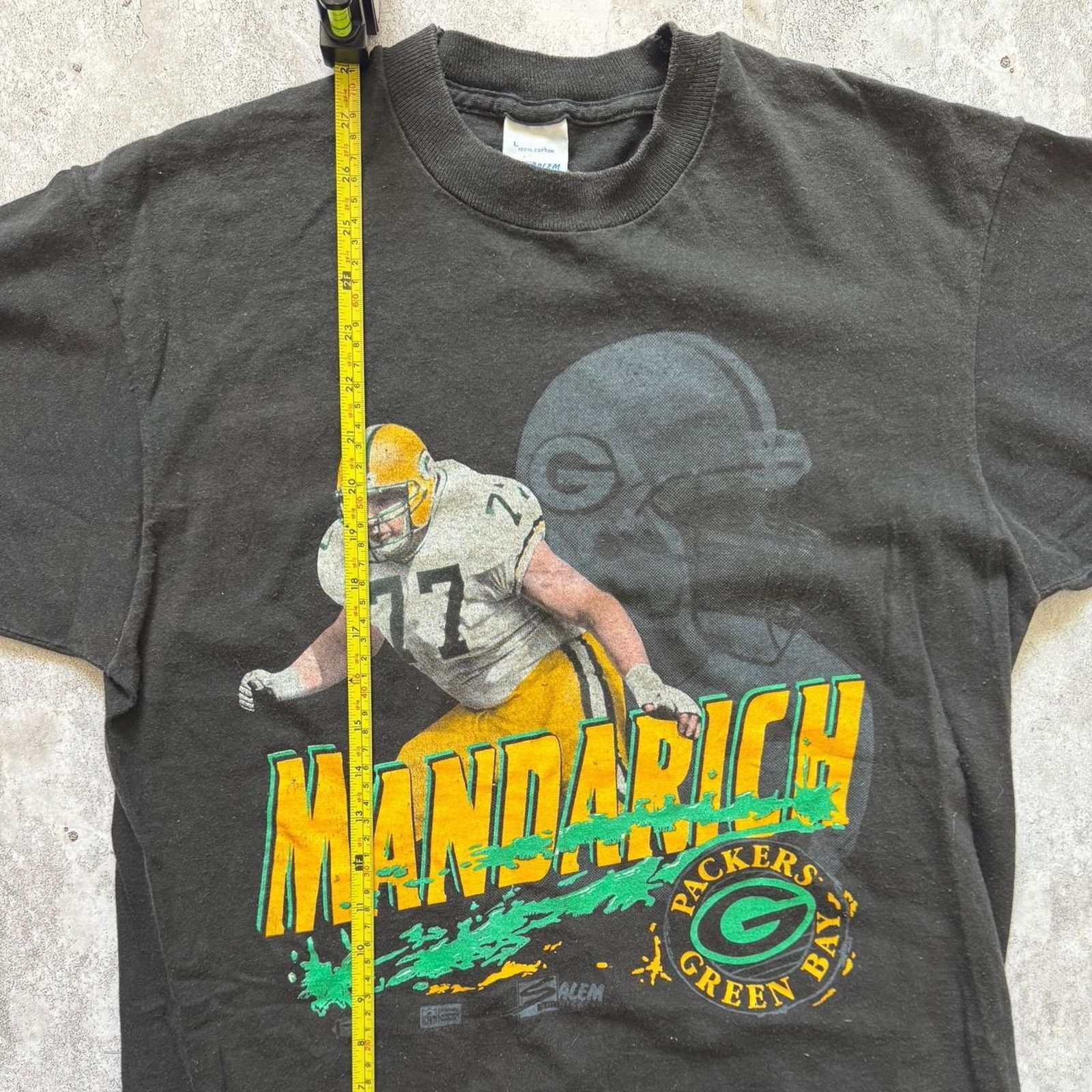 Salem Sportswear Vintage 80s Packers Tony Mandarich T Shirt Size Large Size US L / EU 52-54 / 3 - 6 Thumbnail