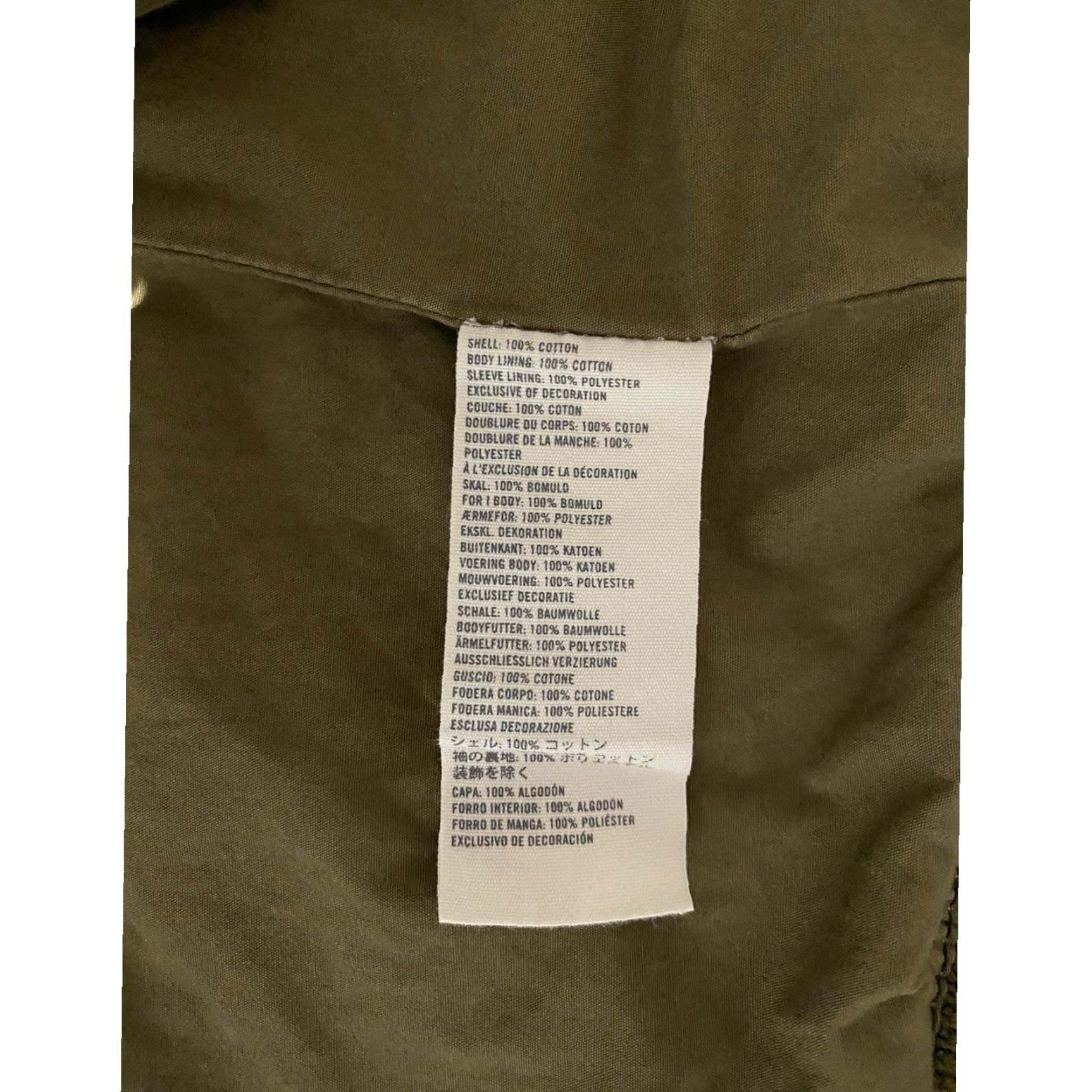 Abercrombie & Fitch VINTAGE Abercrombie & Fitch Men's Bomber Jacket Olive Green XL Cotton Canvas Full Zip Stand-Up Collar Casual Size US XL / EU 56 / 4 - 7 Thumbnail
