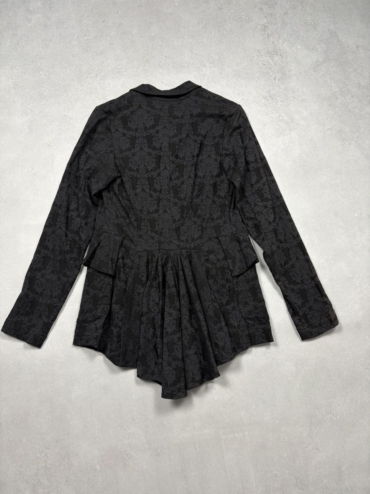 Japanese Brand Working Overtime Giovanna Guglielmi Floral Jacquard Jacket Size S / US 4 / IT 40 - 3 Thumbnail